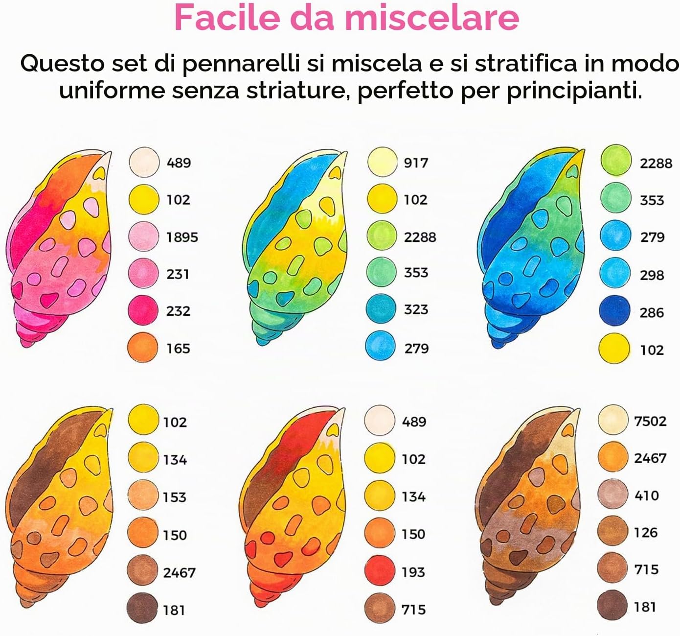 Thumbnail 3 de Ohuhu markers 47+1 colori: pennello e scalpello doppia punta per artisti a partire da principianti
