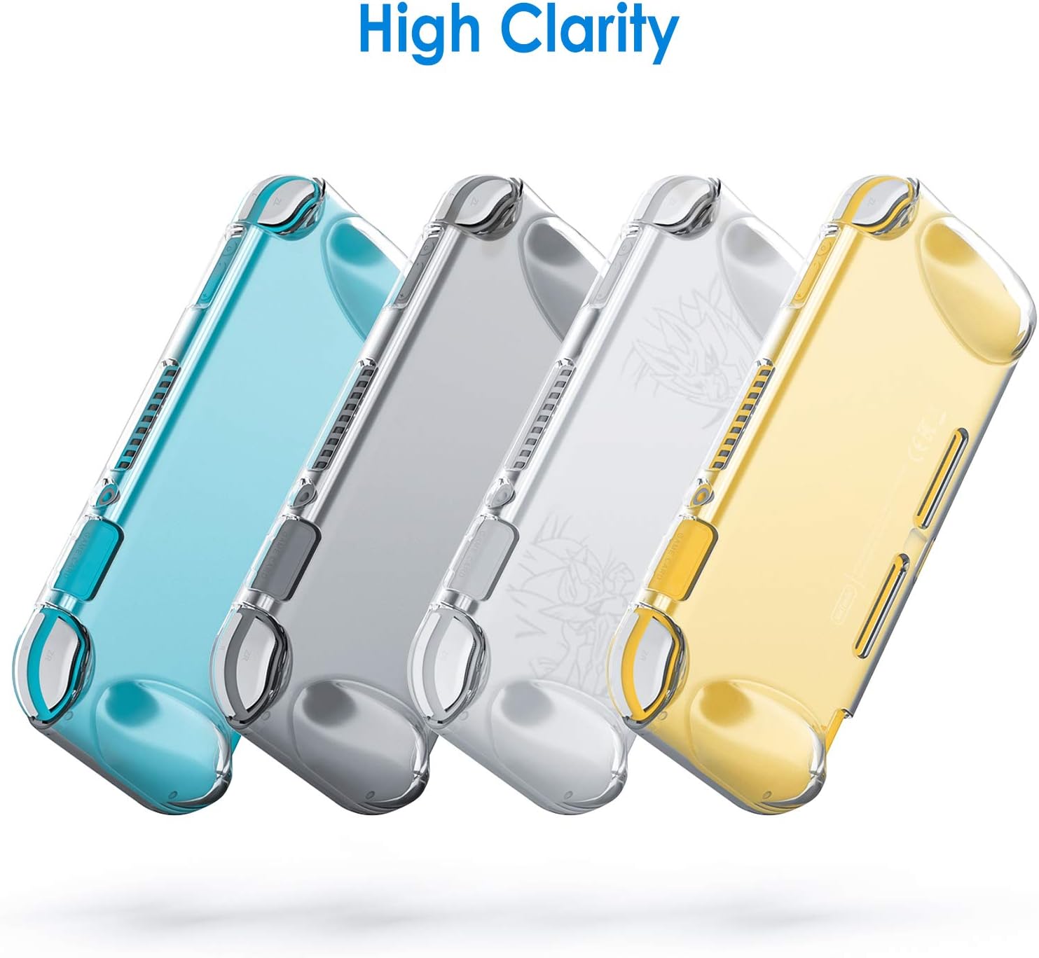 Detalle de JETech HD Clear-hoes voor Nintendo Switch Lite 2019 met antislipgrip