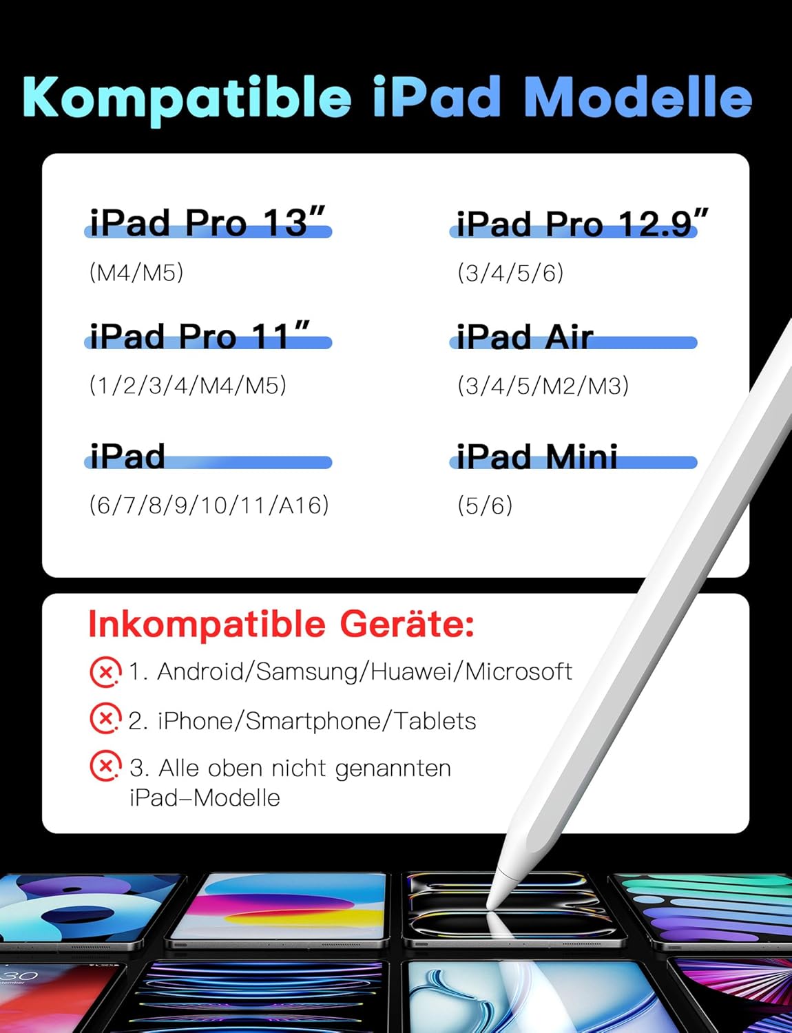 Detalle 2 de MEKO Stift Stylus, 13 Minuten Schnellladung
