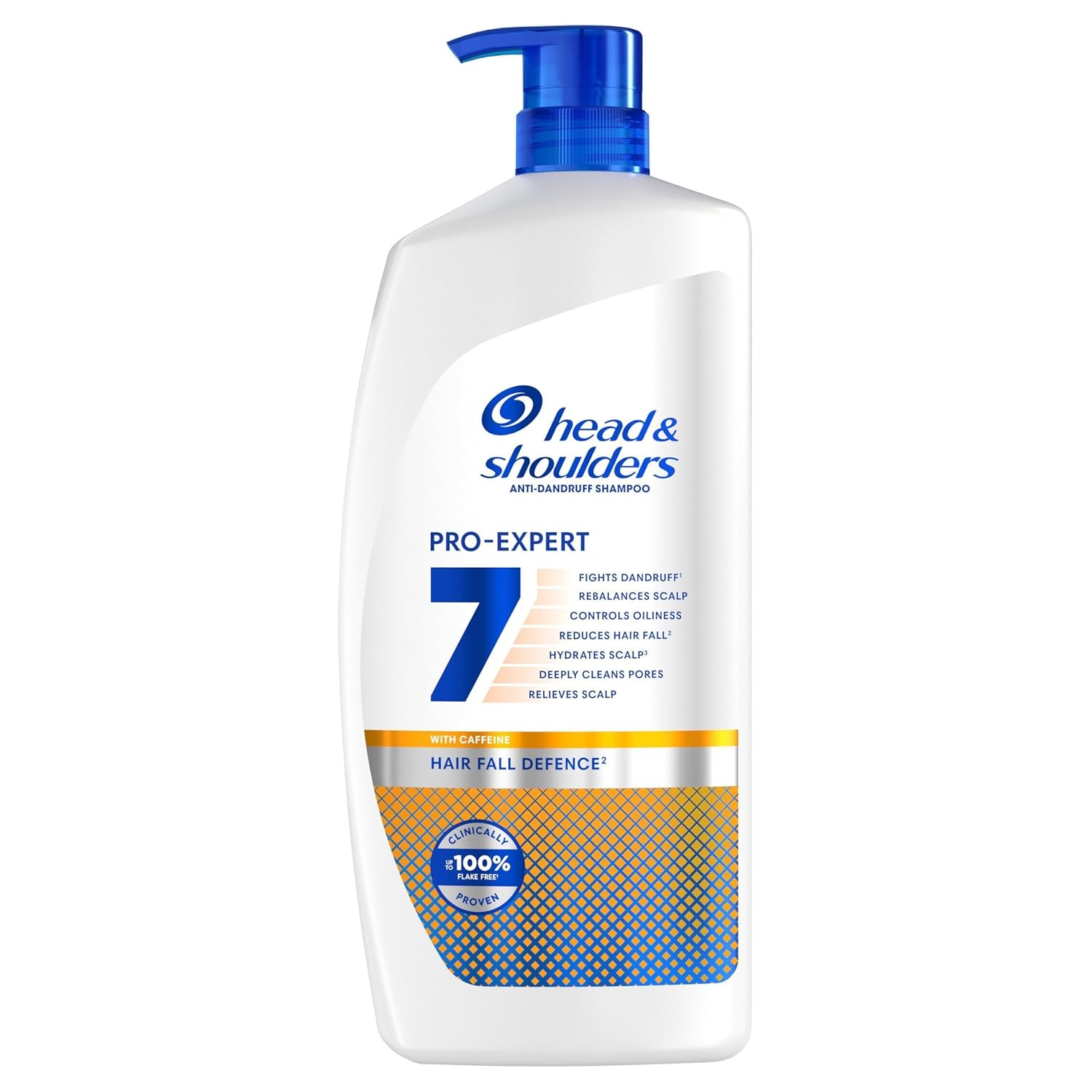 Detalle de Head & Shoulders PRO-EXPERT 7 Anti-Haarverlust Anti-Schuppen-Shampoo mit Koffein (800 ml, Pumpe)