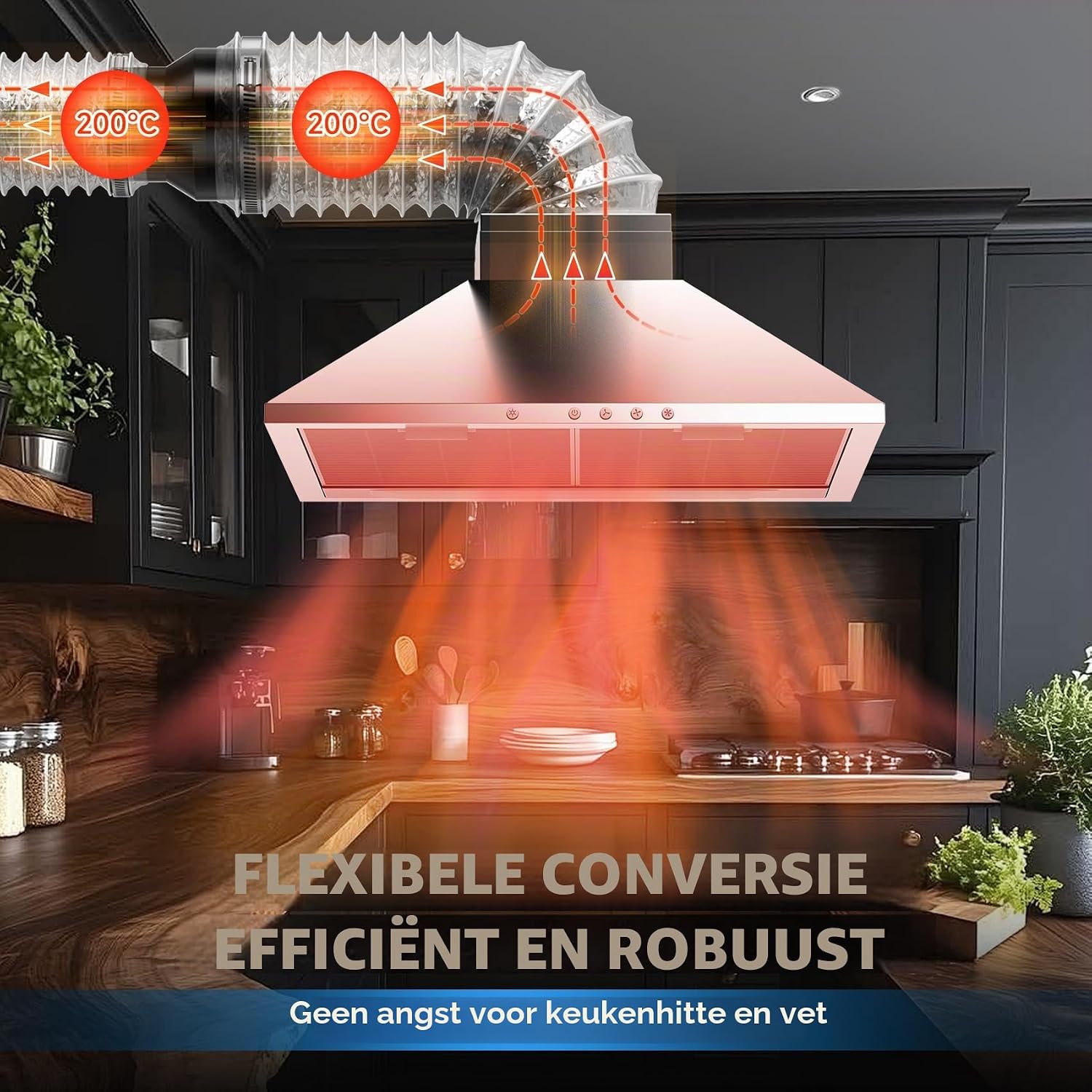 Detalle 2 de Hon&Guan 100 mm naar 75 mm verloopstuk van verzinkt staal voor ventilatie