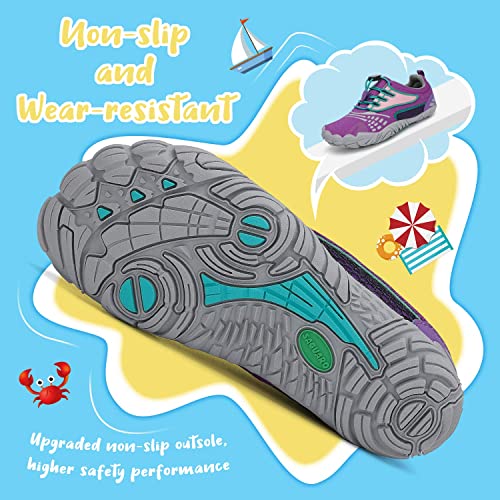 Detalle de SAGUARO Zapatillas de Trail para Niñas — Comfort barefoot, Antideslizantes y Transpirables para Aventura al Aire Libre
