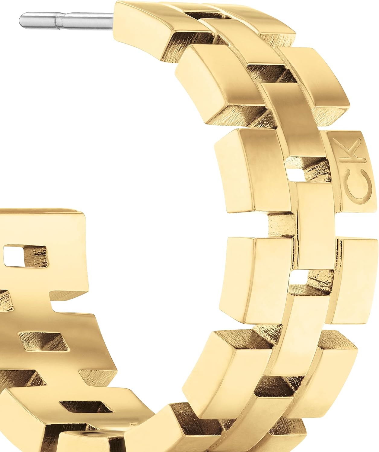 Thumbnail 2 de Calvin Klein orecchini a cerchio da donna Collezione GEOMETRIC in acciaio inox