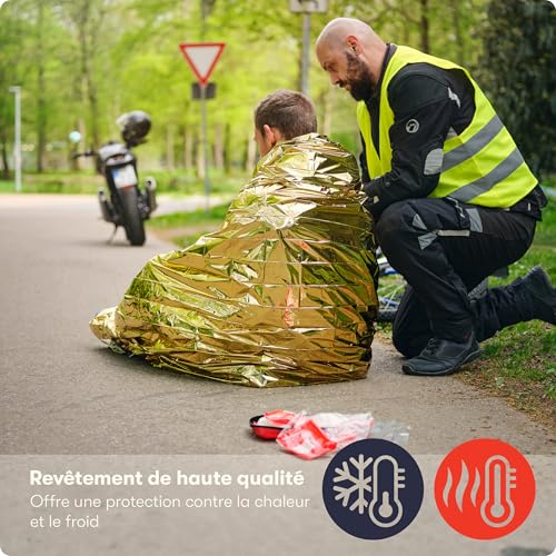 Thumbnail 1 de PURAHELP Couverture de Survie pour Fenêtre [Lot de 10] – 210 x 160 cm