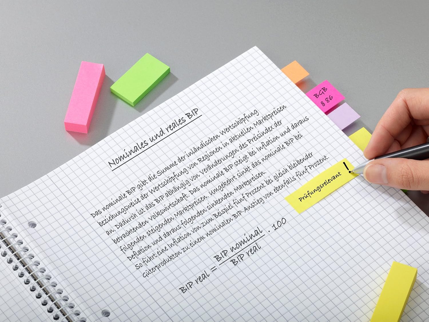 Detalle de Post-it Marque-Pages En Papier Ultra Couleurs – 4 Blocs, 20 mm × 38 mm