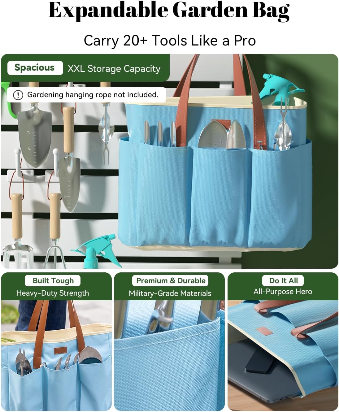 Detalle 2 de VerdantVibes Vibes-A-01 9-Piece Garden Tool Set with Non-Slip Grips