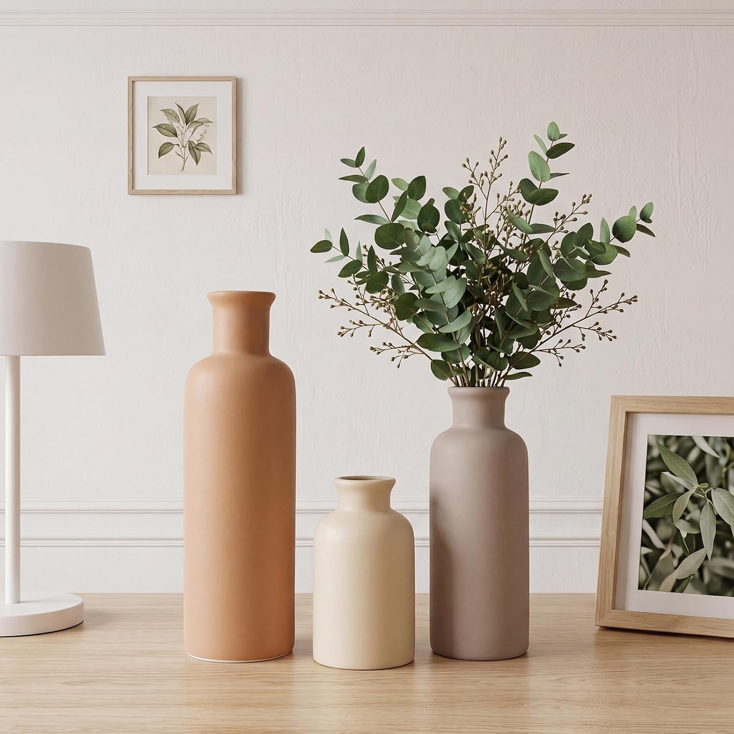 Detalle 1 de Ceramic Vase Set of 3