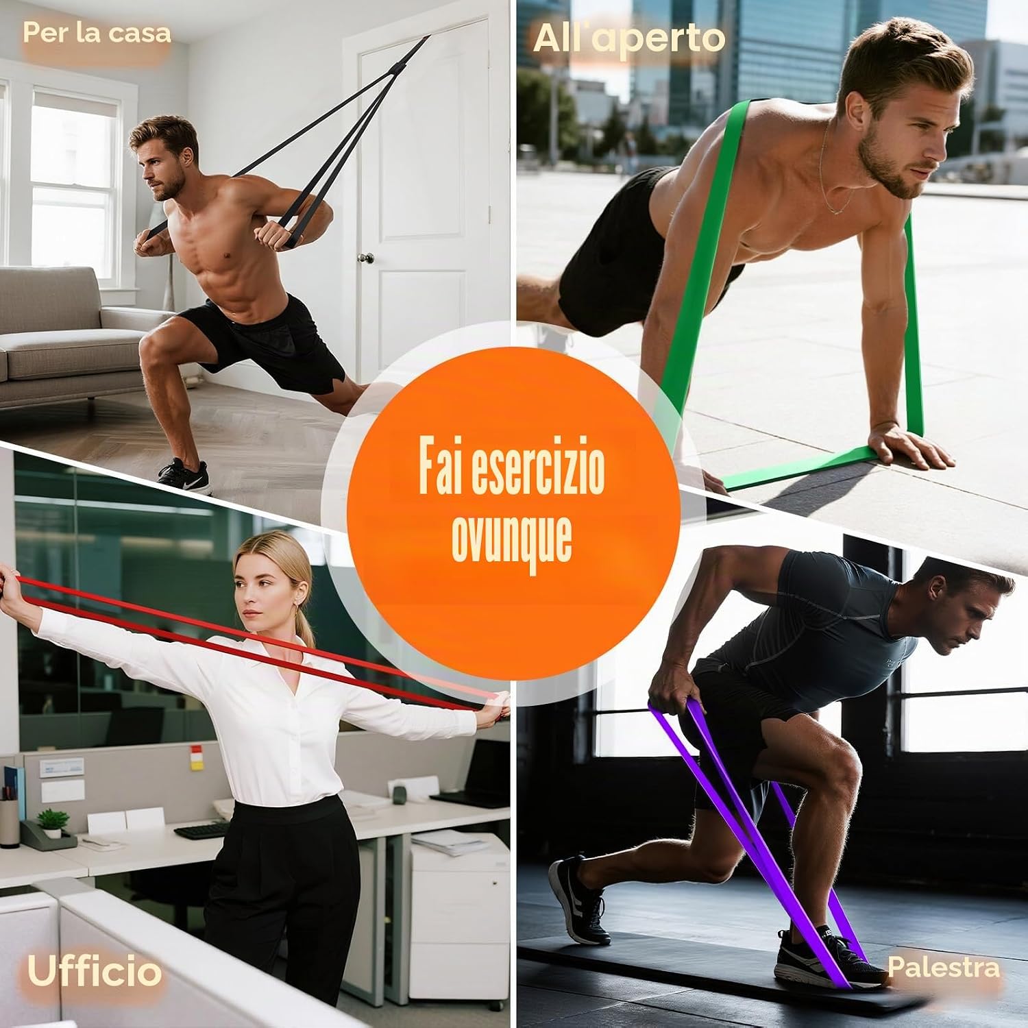 Thumbnail 6 de Fokky Elastici Fitness 5 livelli 🏋