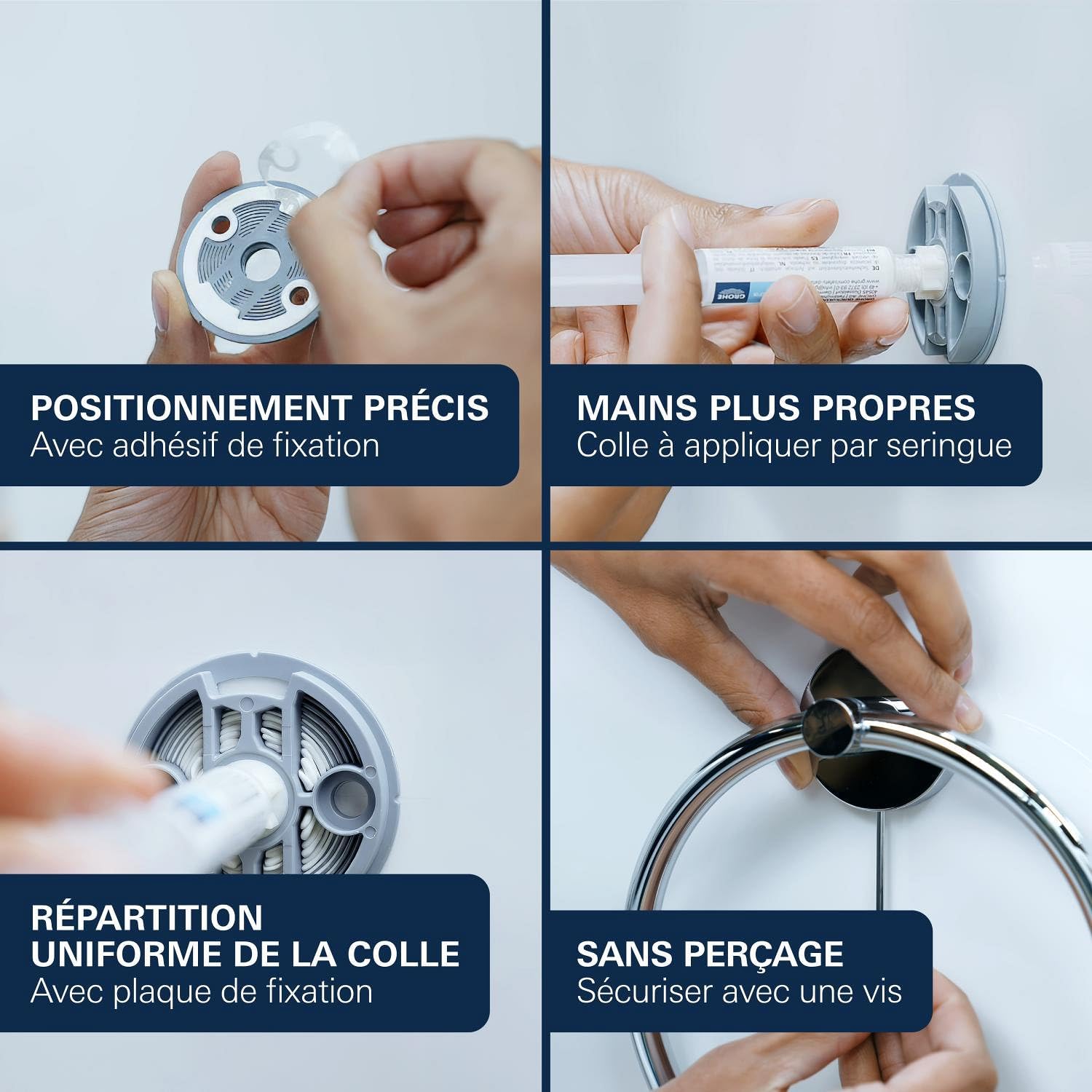 Thumbnail 6 de GROHE Start Porte-Papier Toilette avec Couvercle – Métal, Gold Brossé Cool Sunrise (41179GN0)