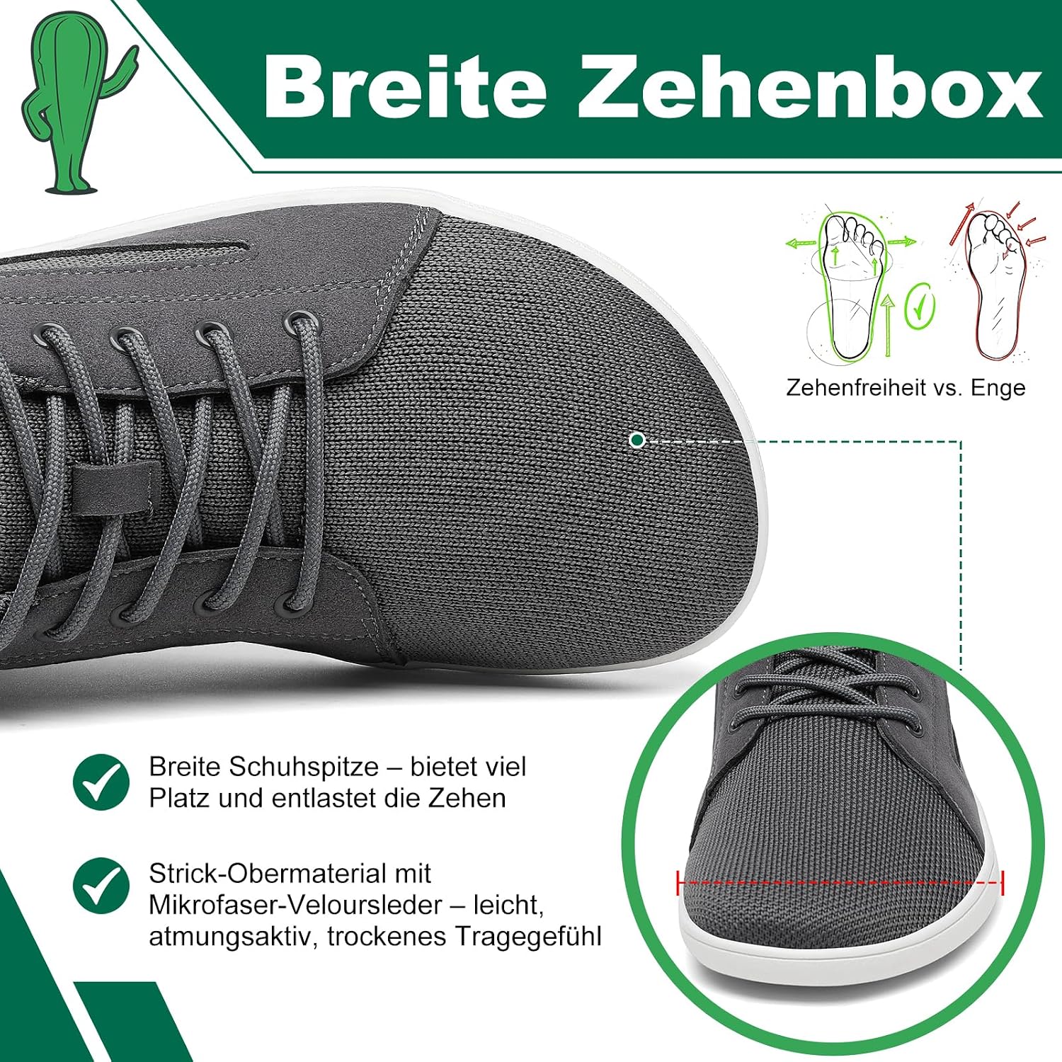 Thumbnail 1 de SAGUARO Unisex Knit Barfußschuhe