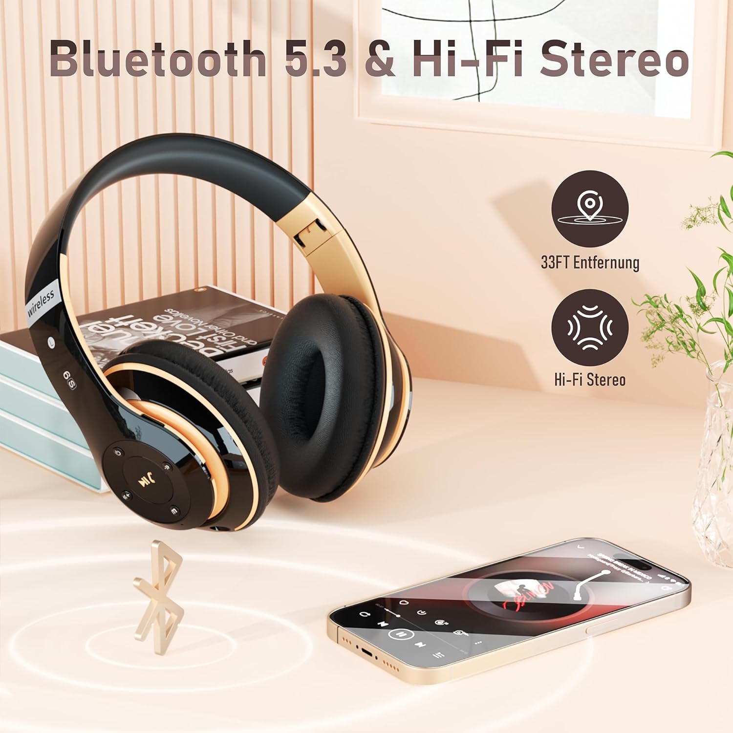 Thumbnail 2 de Lankey Sound Kopfhörer Over‑Ear 65 Std