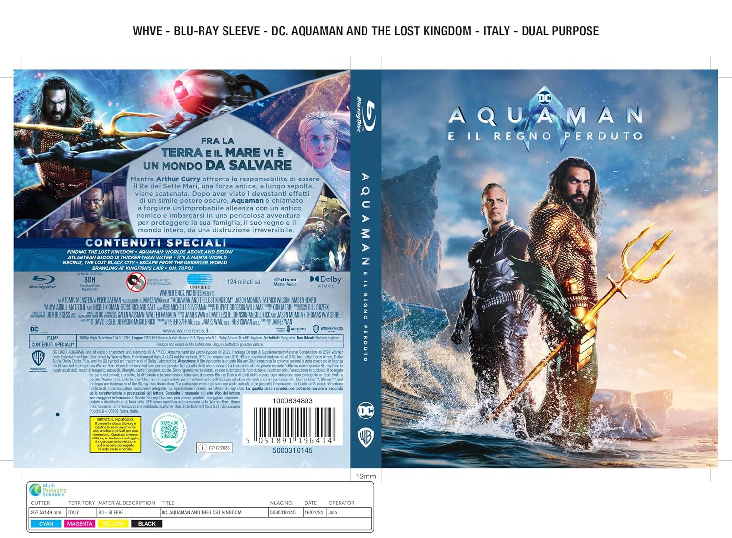 Detalle 2 de Aquaman e il regno perduto (BS) – Blu-ray Warner Bros.