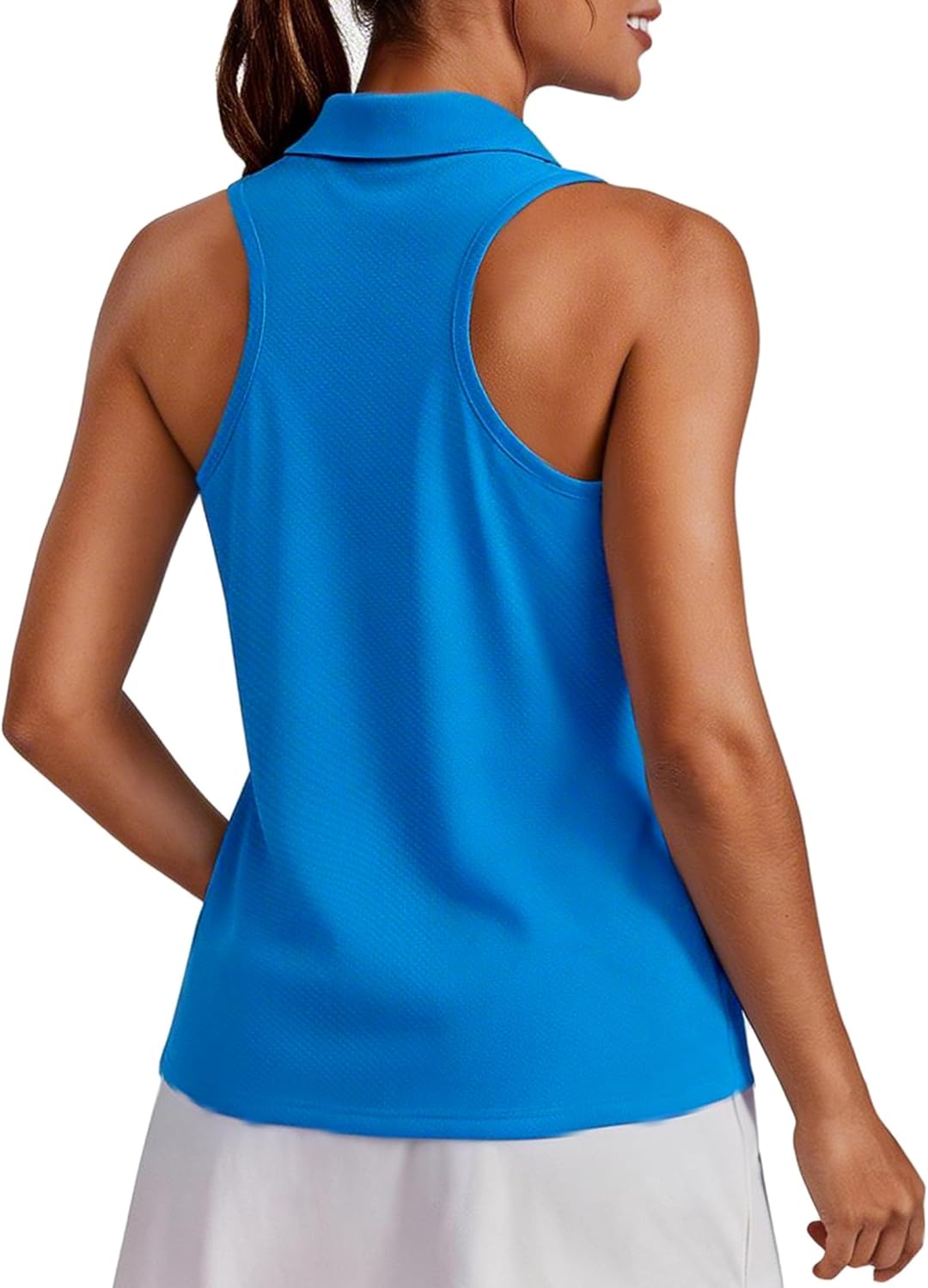 Thumbnail 6 de PINSPARK Women's Golf Shirt UPF 50+ Sleeveless Collared Tank with Quick-Dry, V-Neck Racerback