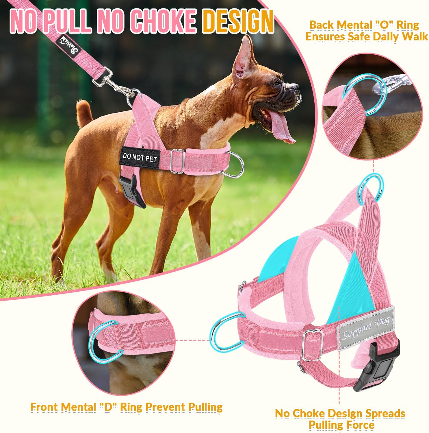 Detalle de Eyein No Pull Harness XL for Medium Large Dogs