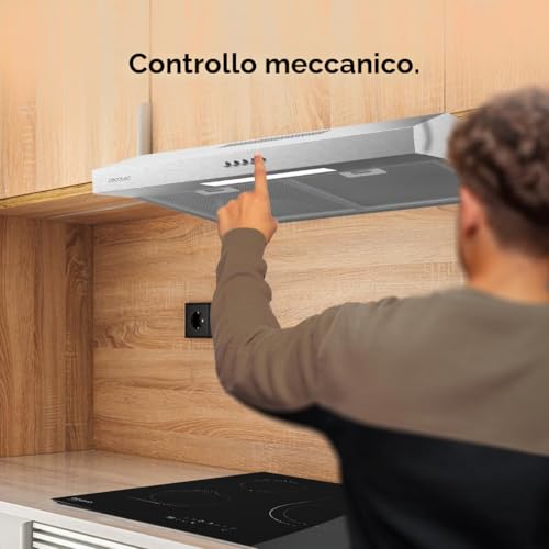 Thumbnail 8 de Cecotec Cappa Bolero Flux CM 602200 Inox B – 60 cm: potenza e design minimalista per la cucina