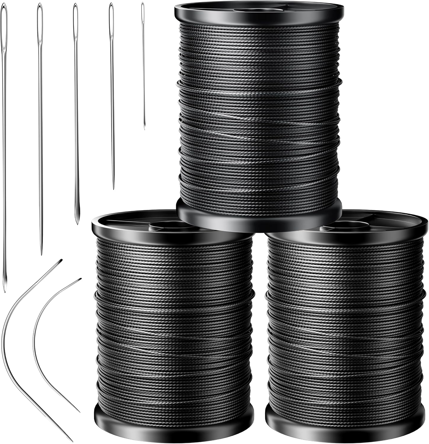 Detalle de LIUHG B8-102 Upholstery Repair Sewing Thread Kit, Waxed Nylon, 70 Yards