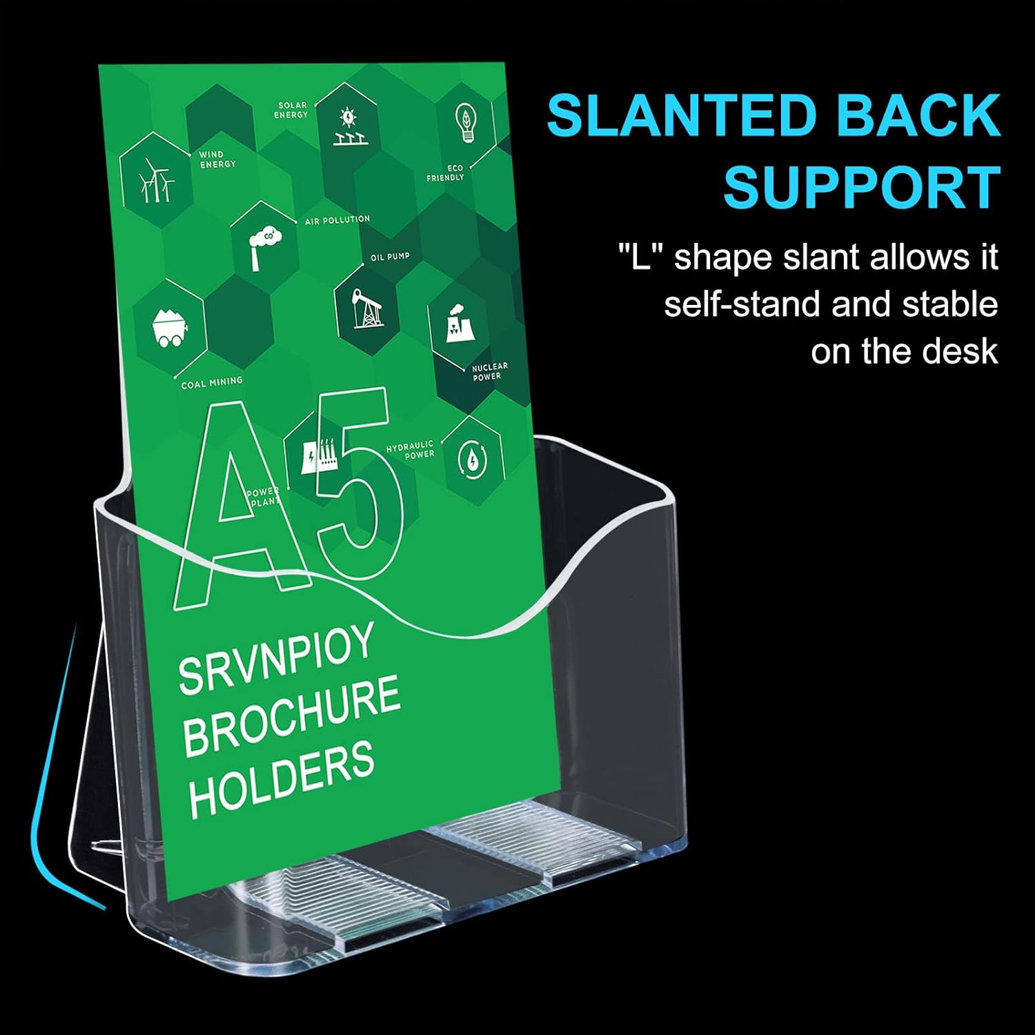 Thumbnail 4 de Lot de 2 porte-brochures A5 en acrylique transparent Srvnpioy