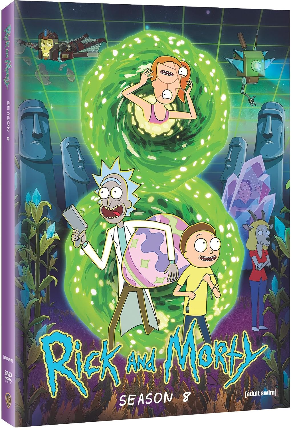 Detalle de Rick and Morty 883929838783: The Complete Eighth Season DVD, 2 Discs