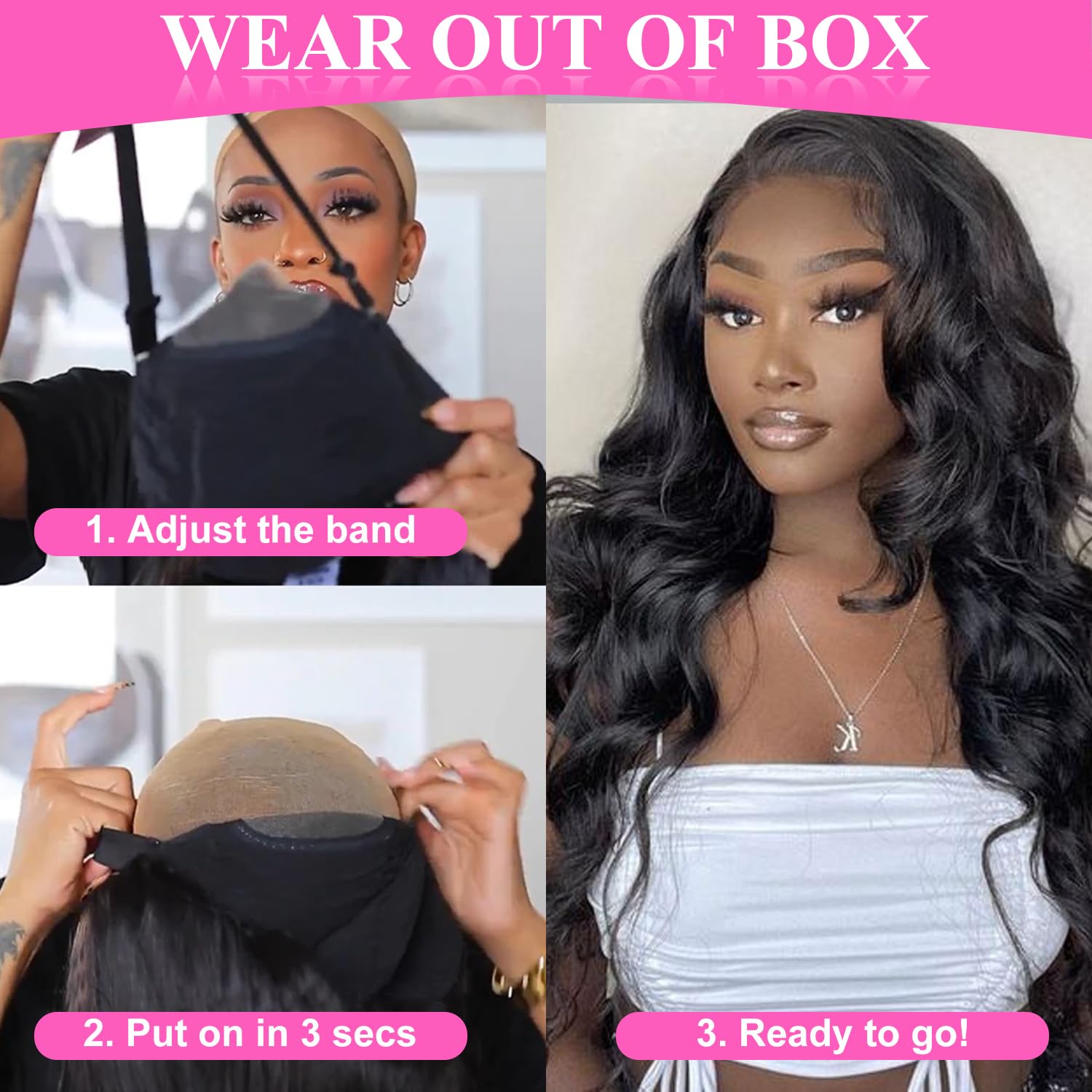 Thumbnail 6 de Uveous 28 Inch Glueless Wig 5x5 HD Closure 💇♀