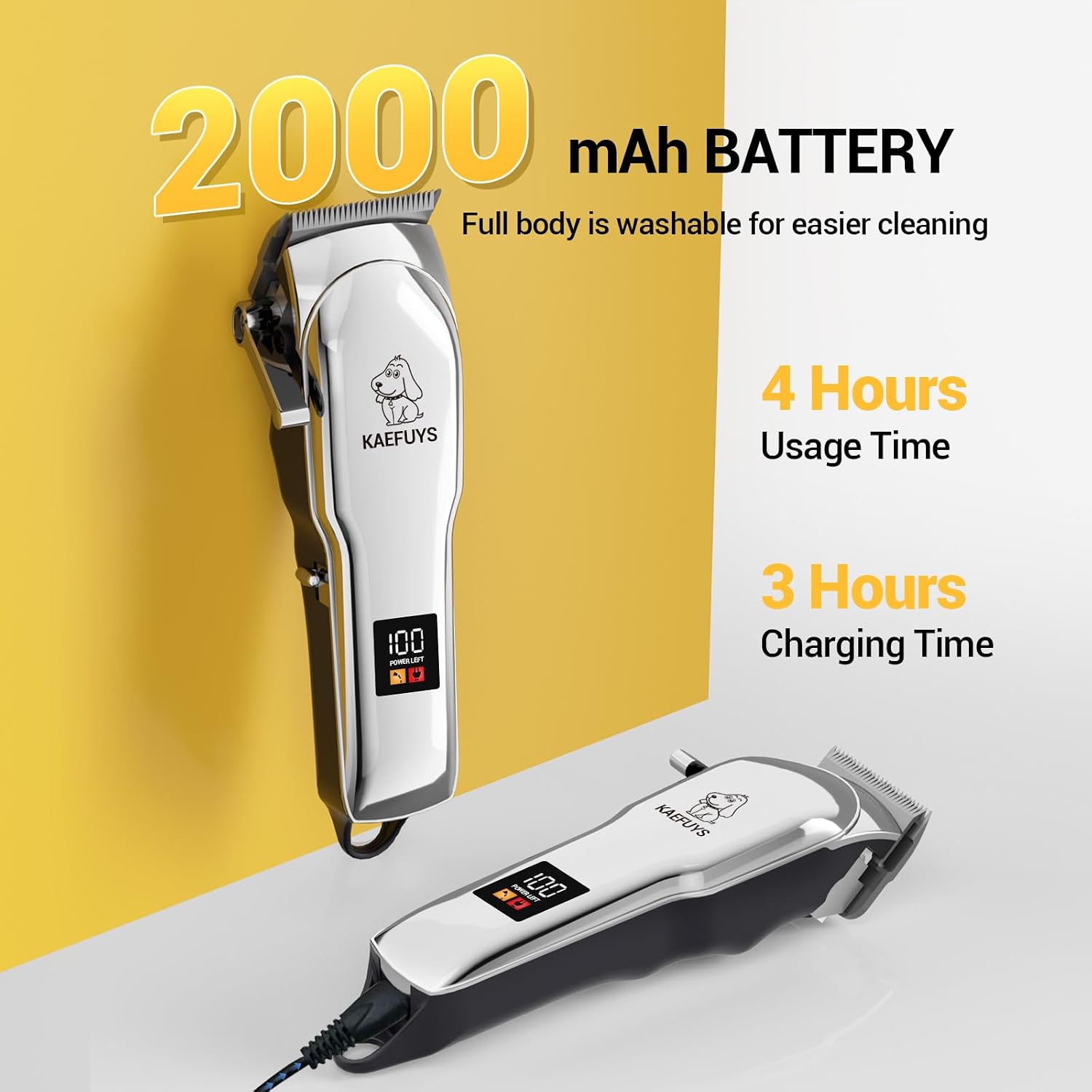 Detalle de KAEFUYS Hundeschermaschine 2000 mAh