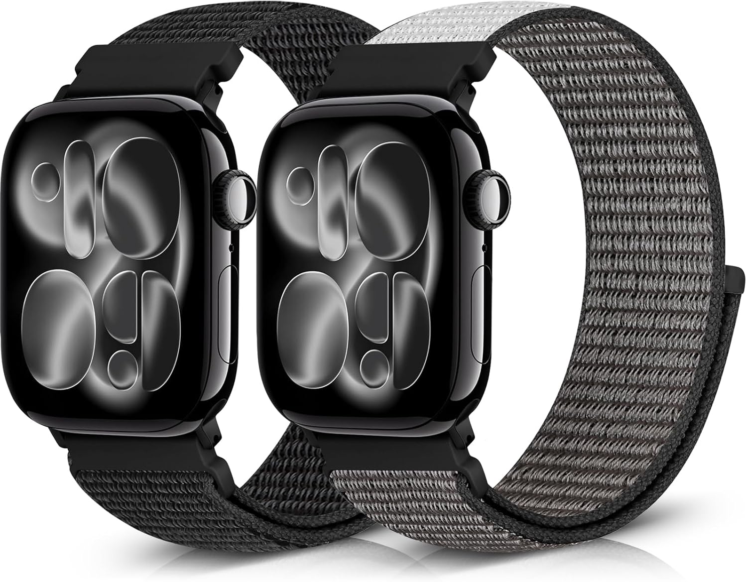 Detalle de Runostrich Nylon Sport Strap (Solo Loop) for Apple Watch 49mm–38mm – Adjustable 2 Pack