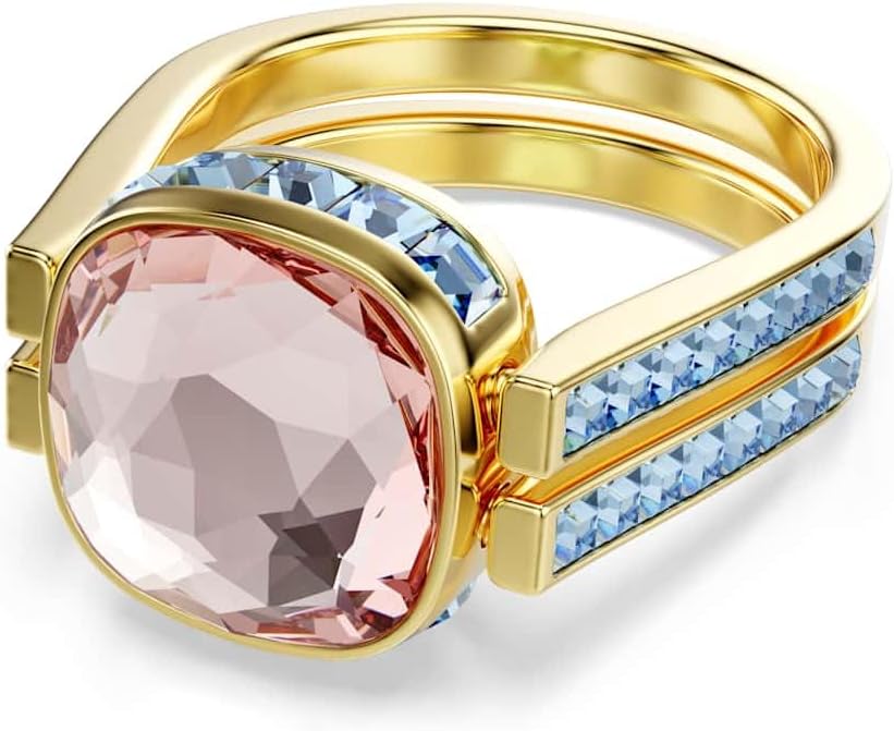 Detalle de Swarovski Chroma Ring Kissenform 55 Grün Rosa Blau