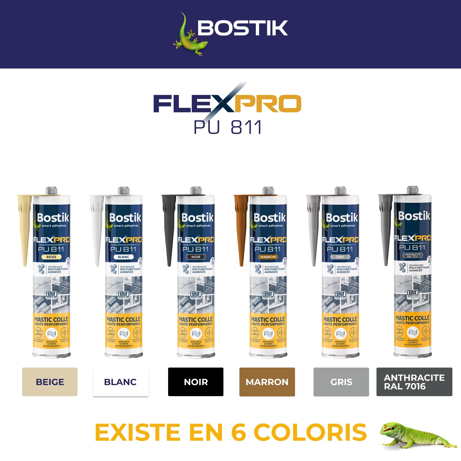 Thumbnail 6 de Bostik Mastic Colle Flexpro PU811 – Colle et Jointe Tous Matériaux, 300 ml, Blanc