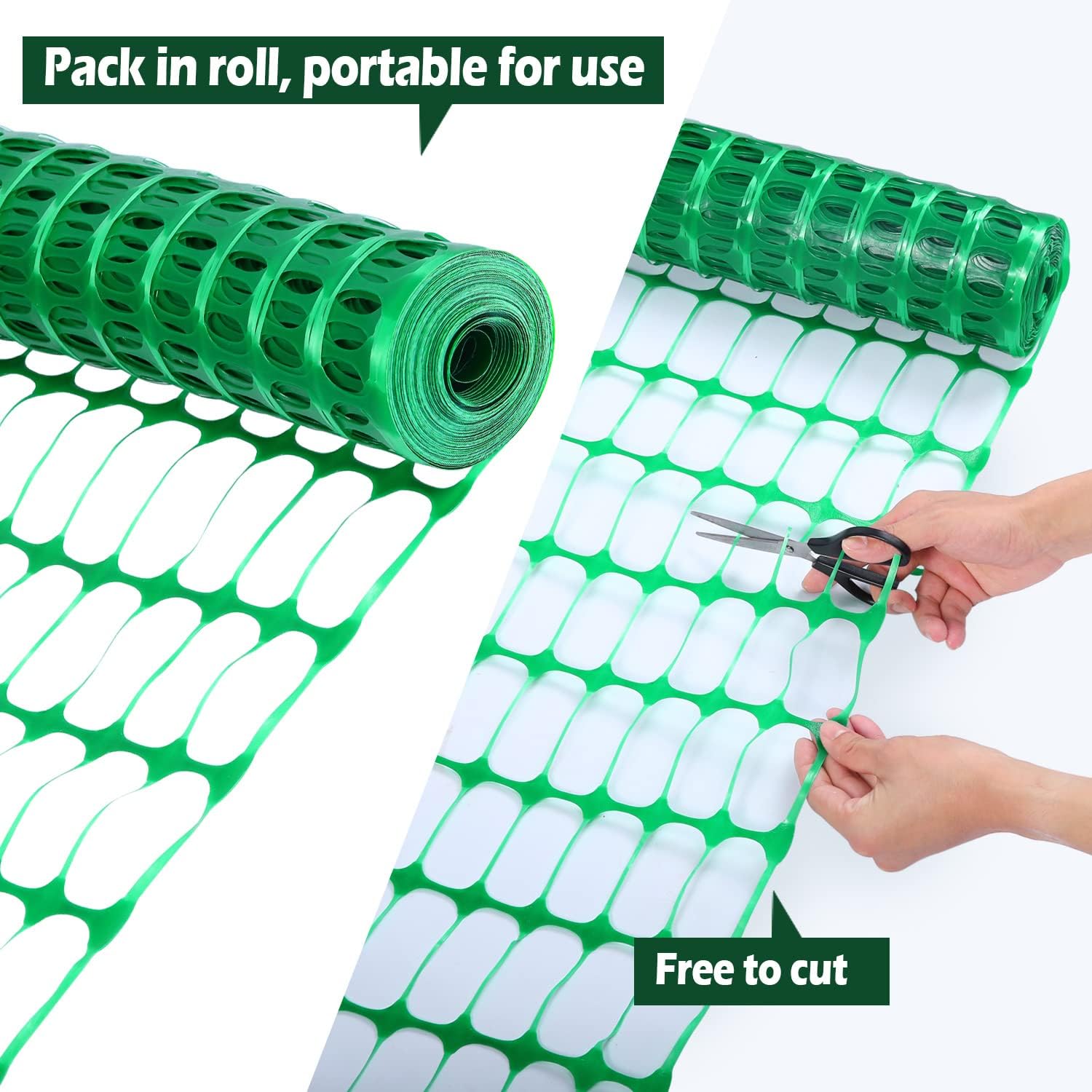 Thumbnail 4 de Ohuhu Begrenzungszaun – Mobiler Gartenzaun 30 m lang, 1 m hoch, Komplett-Set mit 25 Pfählen