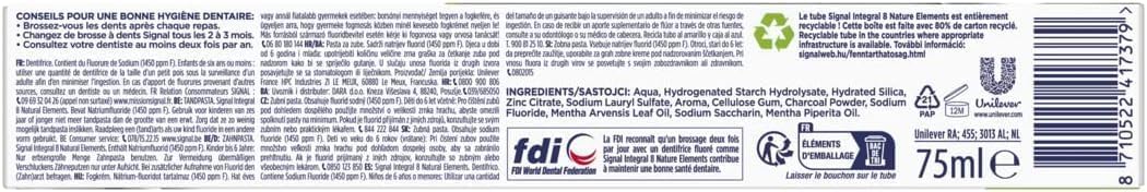 Thumbnail 2 de Signal Integral 8 Nature Elements Charbon dentifrice 6×75 ml 🪥