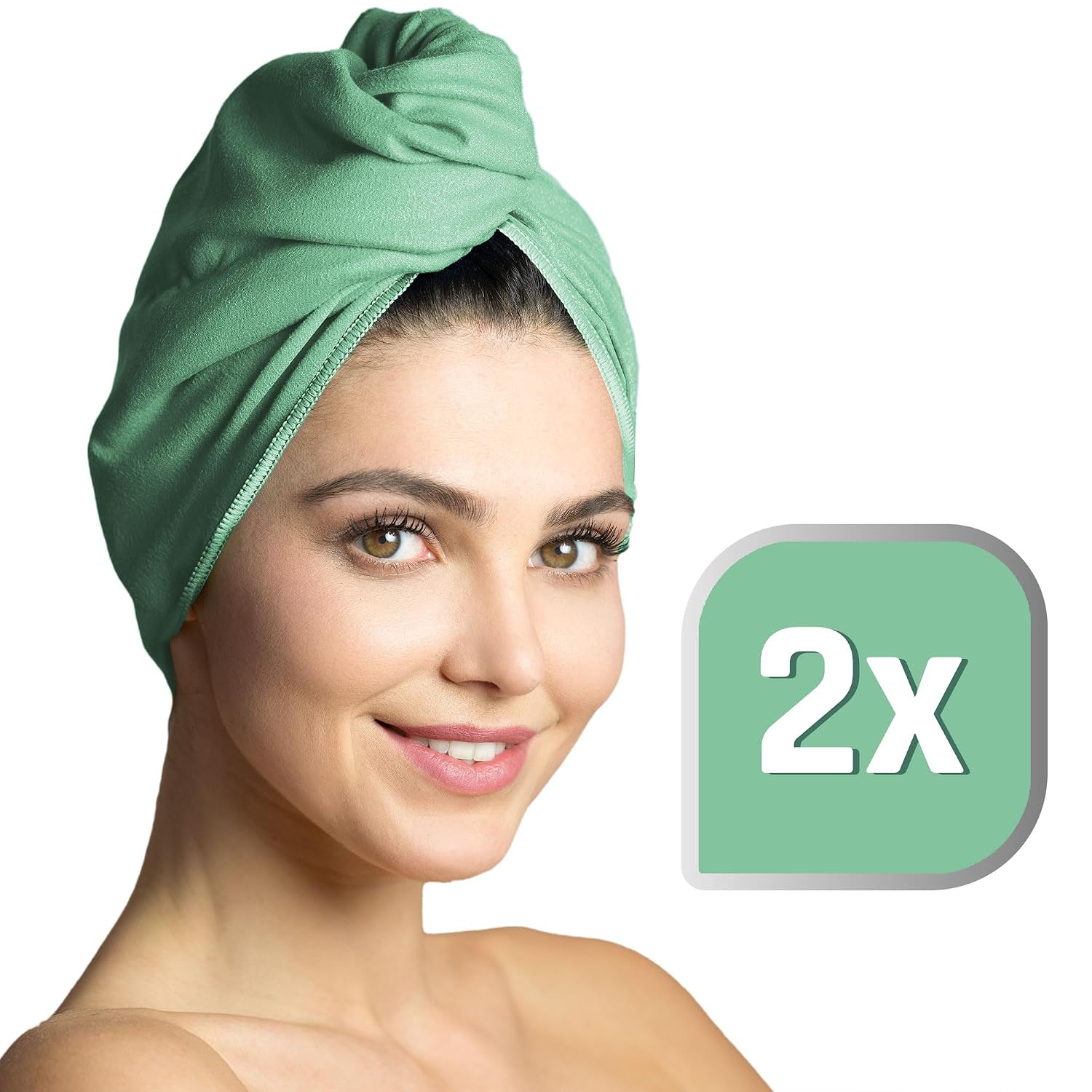 Thumbnail 6 de Fit-Flip Haarturban Mikrofaser 2-teilig