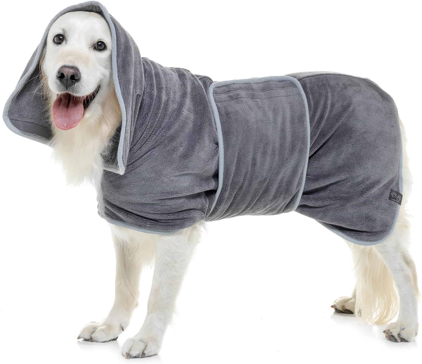 Detalle de Lucky Pooch Dog Bathrobe, XS