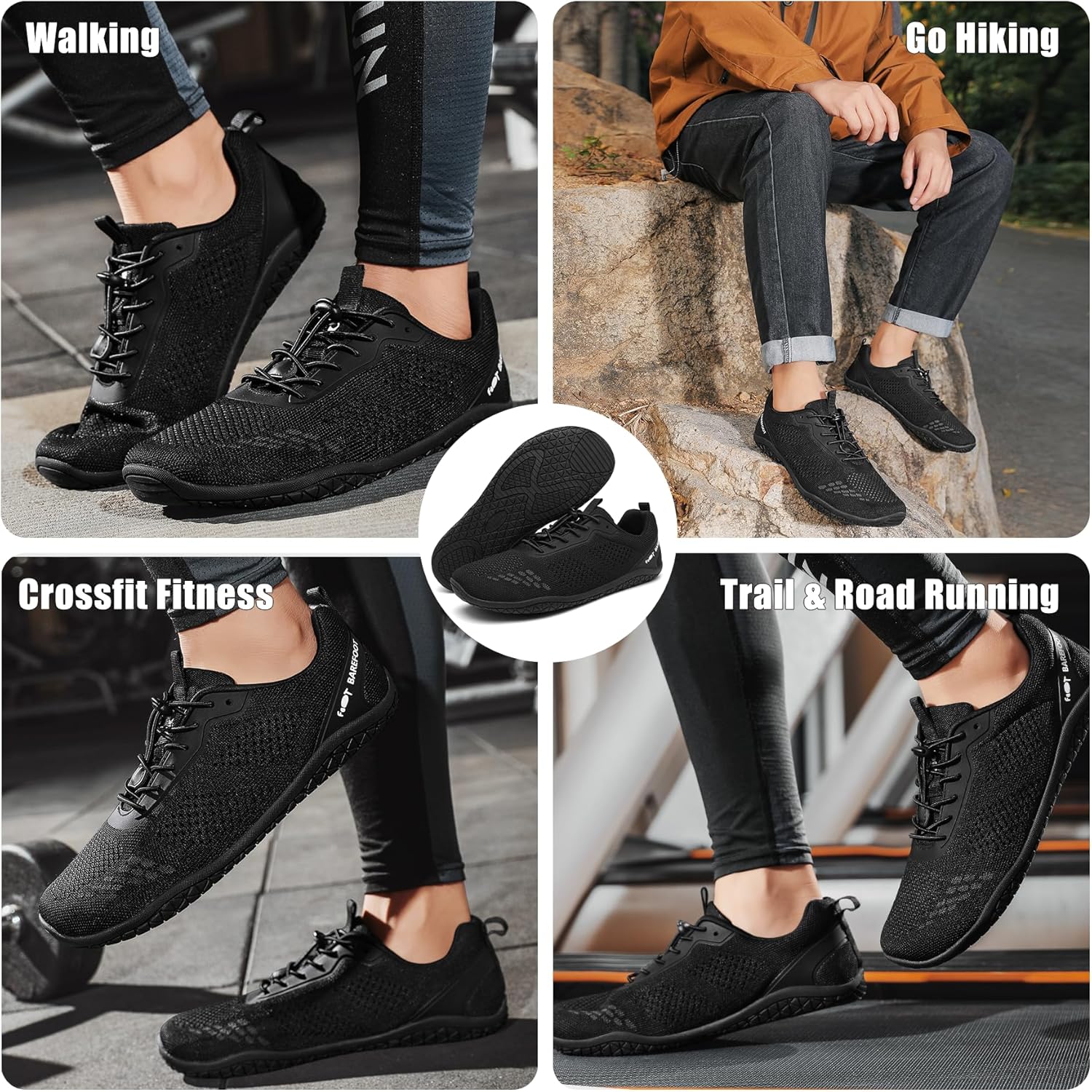 Thumbnail 1 de Geweo Barfußschuhe für Herren & Damen – minimalistische Sneaker mit breiter Zehenbox und Zero-Drop Sohle