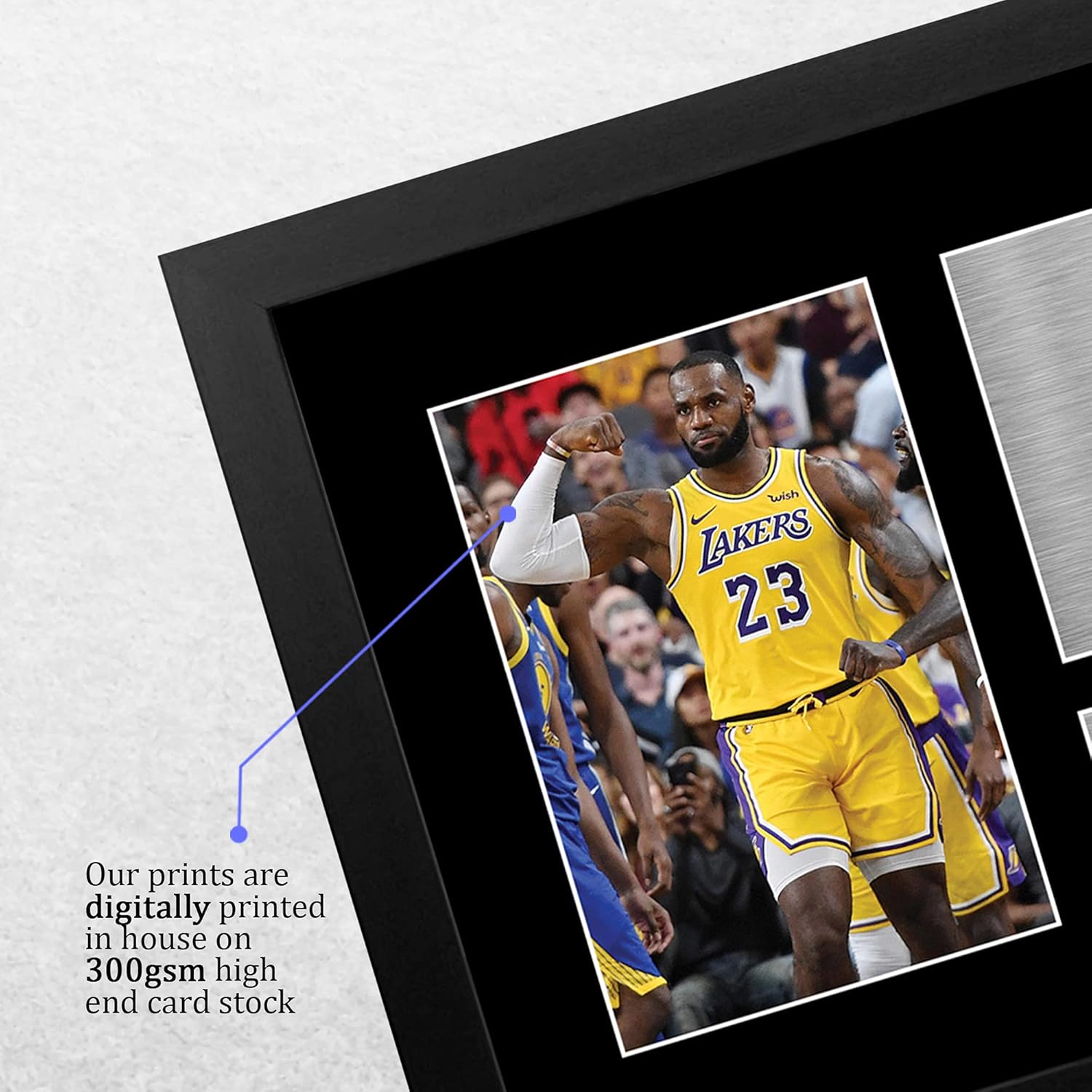 Thumbnail 3 de HWC Trading Lebron James Signed Autograph A4 Framed Print – Lakers Memorabilia Gift