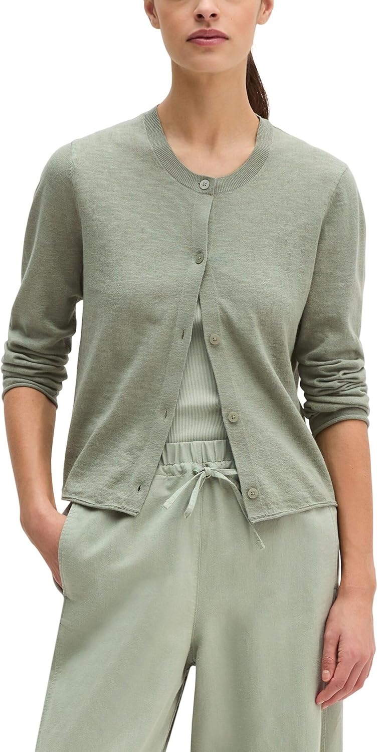 Thumbnail 6 de Marc O'Polo Slub-Cardigan Regular aus Organic Cotton-Leinen-Mix
