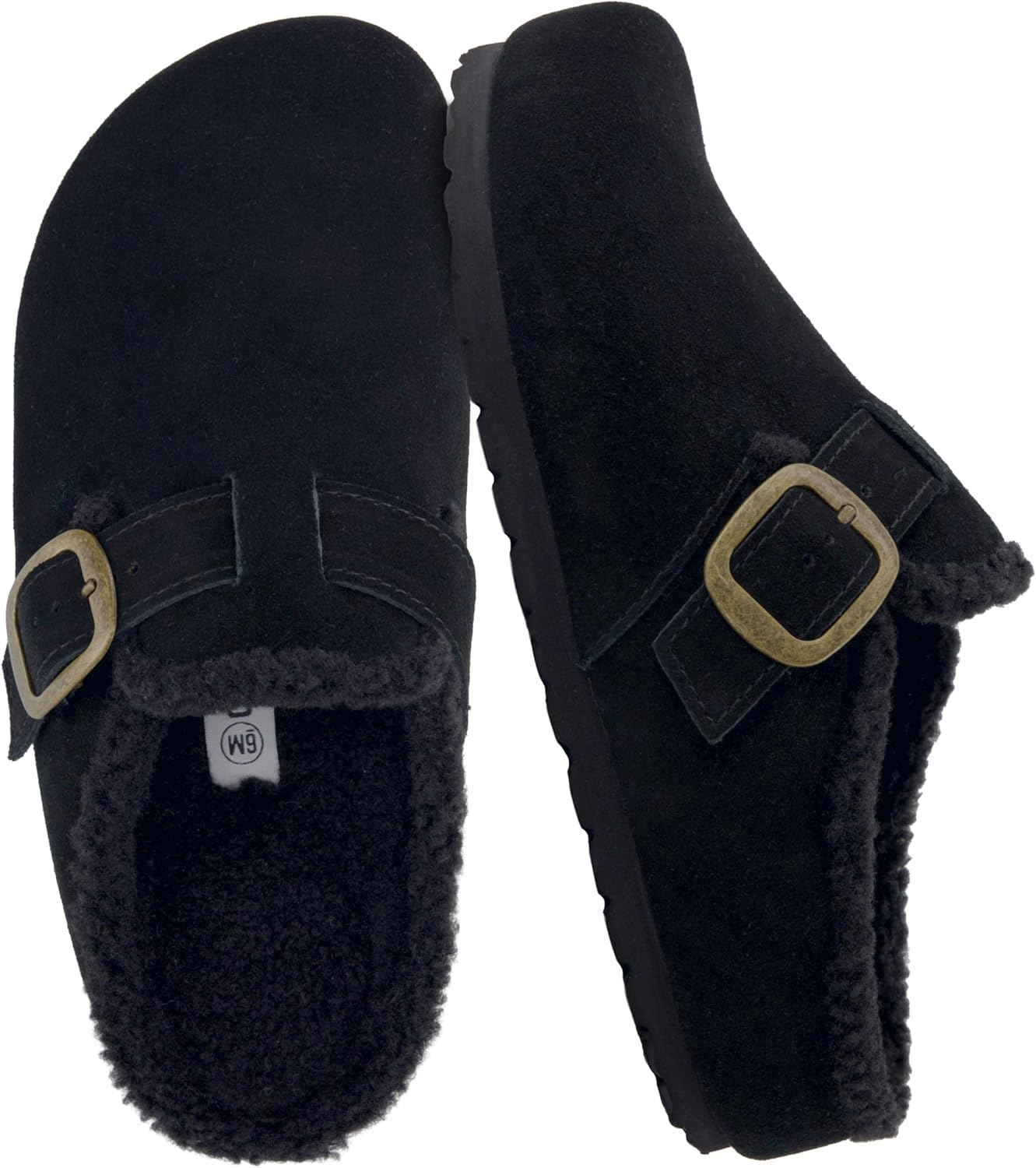 Detalle de CUSHIONAIRE Haven Genuine Leather Clogs with Cork Footbed 👡