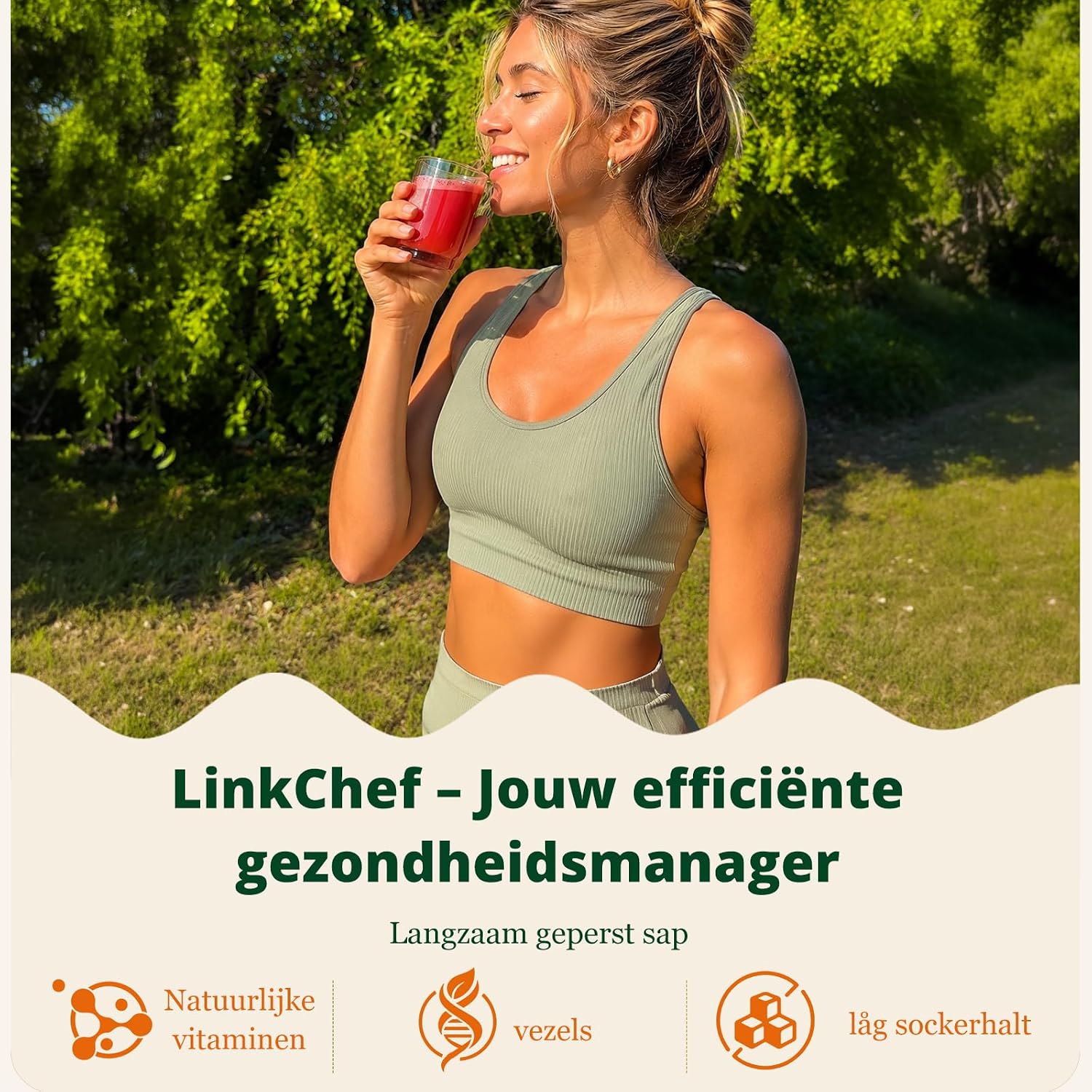 Detalle de LINKChef Slow juicer sapcentrifuge, 200 W, 1,2 liter, BPA-vrij