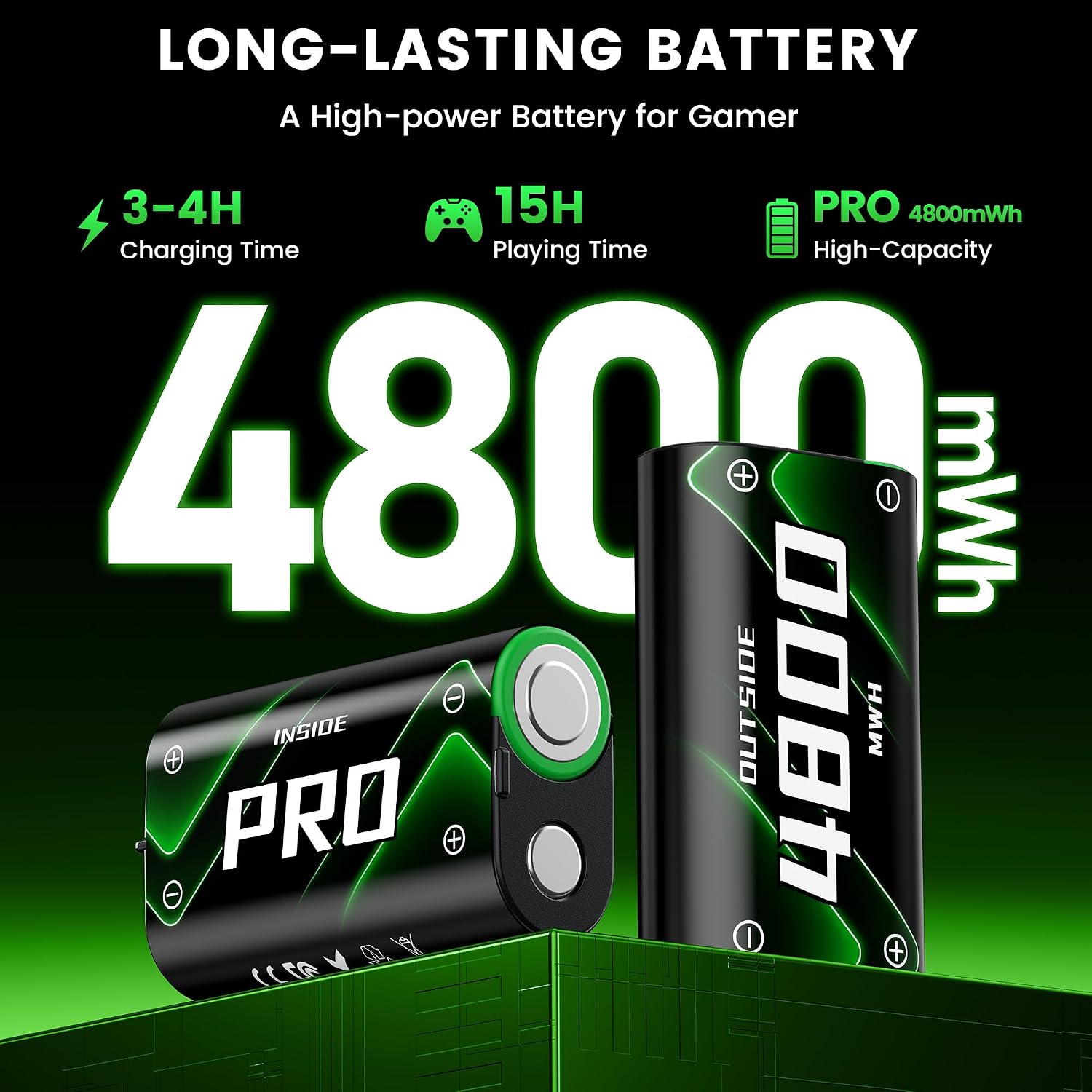 Thumbnail 1 de HEYLICOOL Xbox Controller Battery Pack