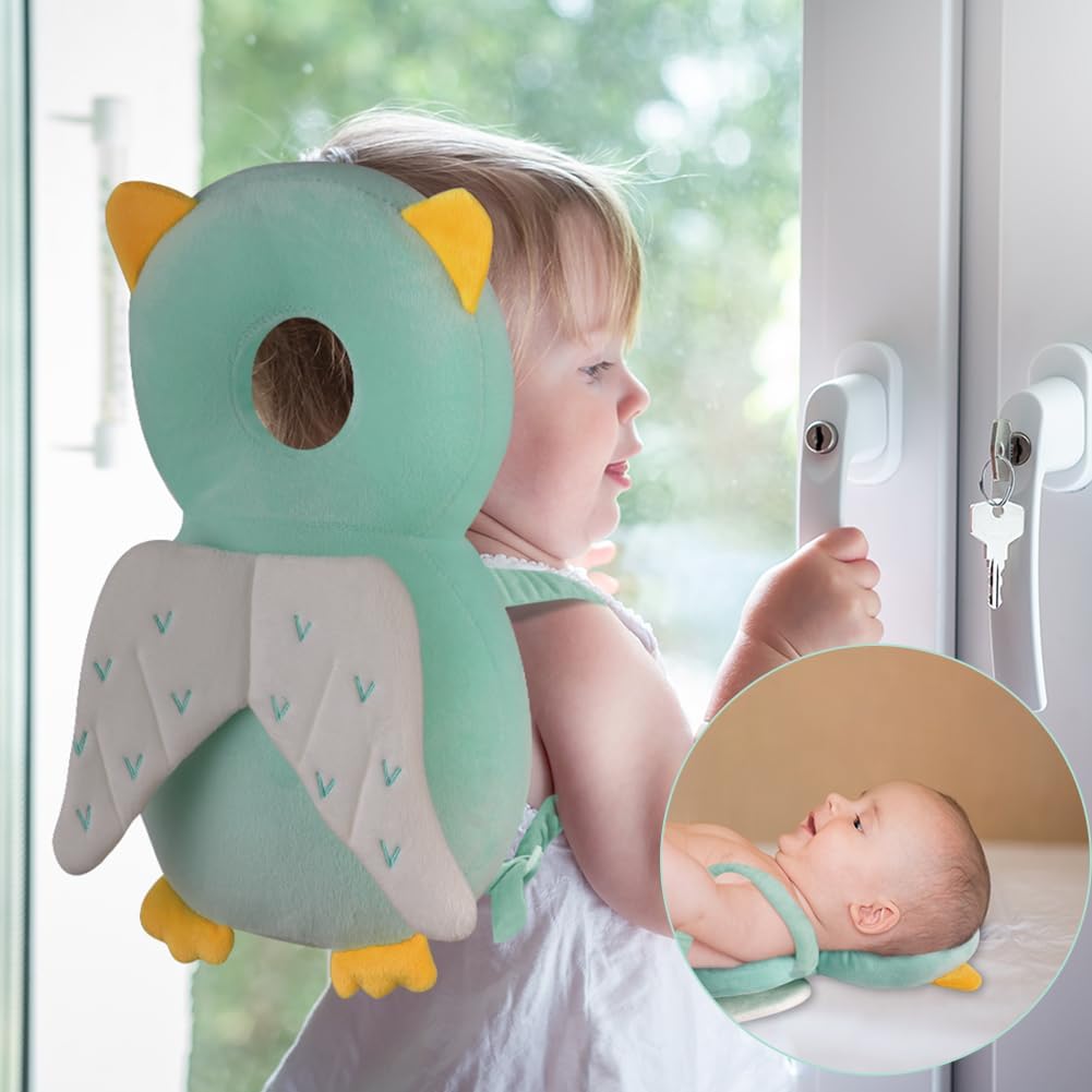 Detalle 2 de Vicloon Coussin de protection de la tête pour bébé (4 à 24 mois) avec genouillères en harnais ajustable