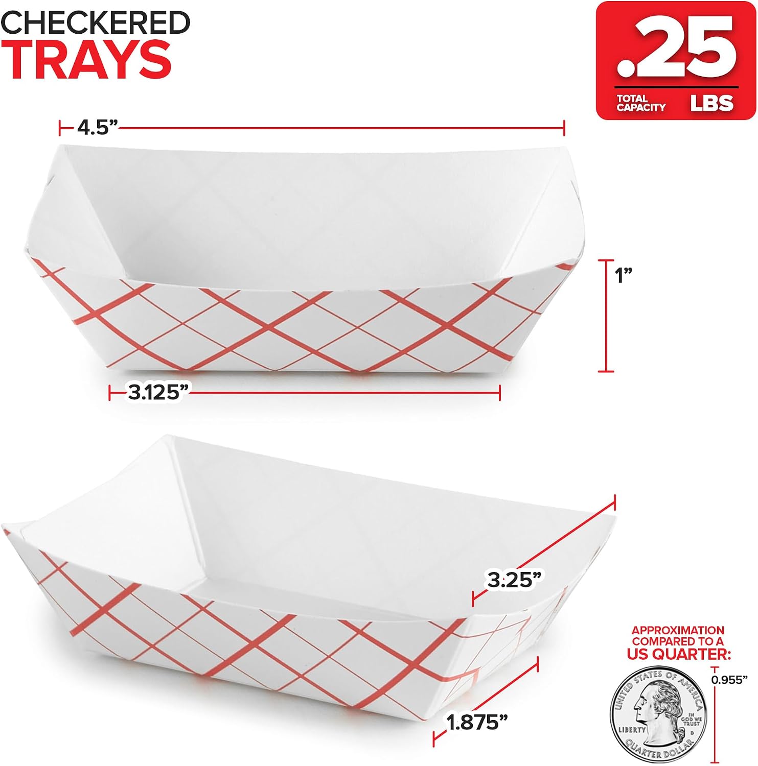 Detalle de Mini Tiny Paper Food Boats 250 Pack