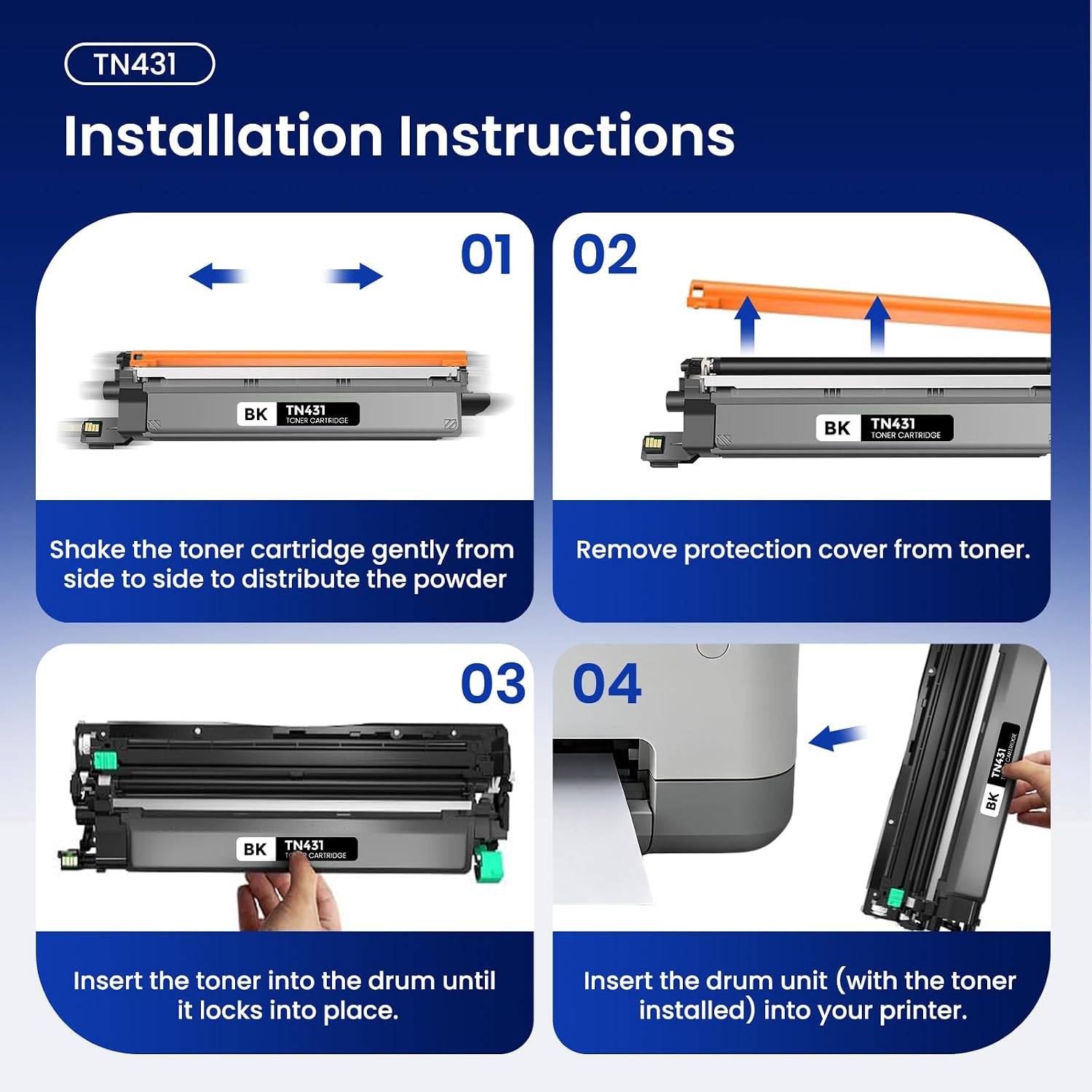 Thumbnail 6 de Topcolor TN431 toner cartridge set