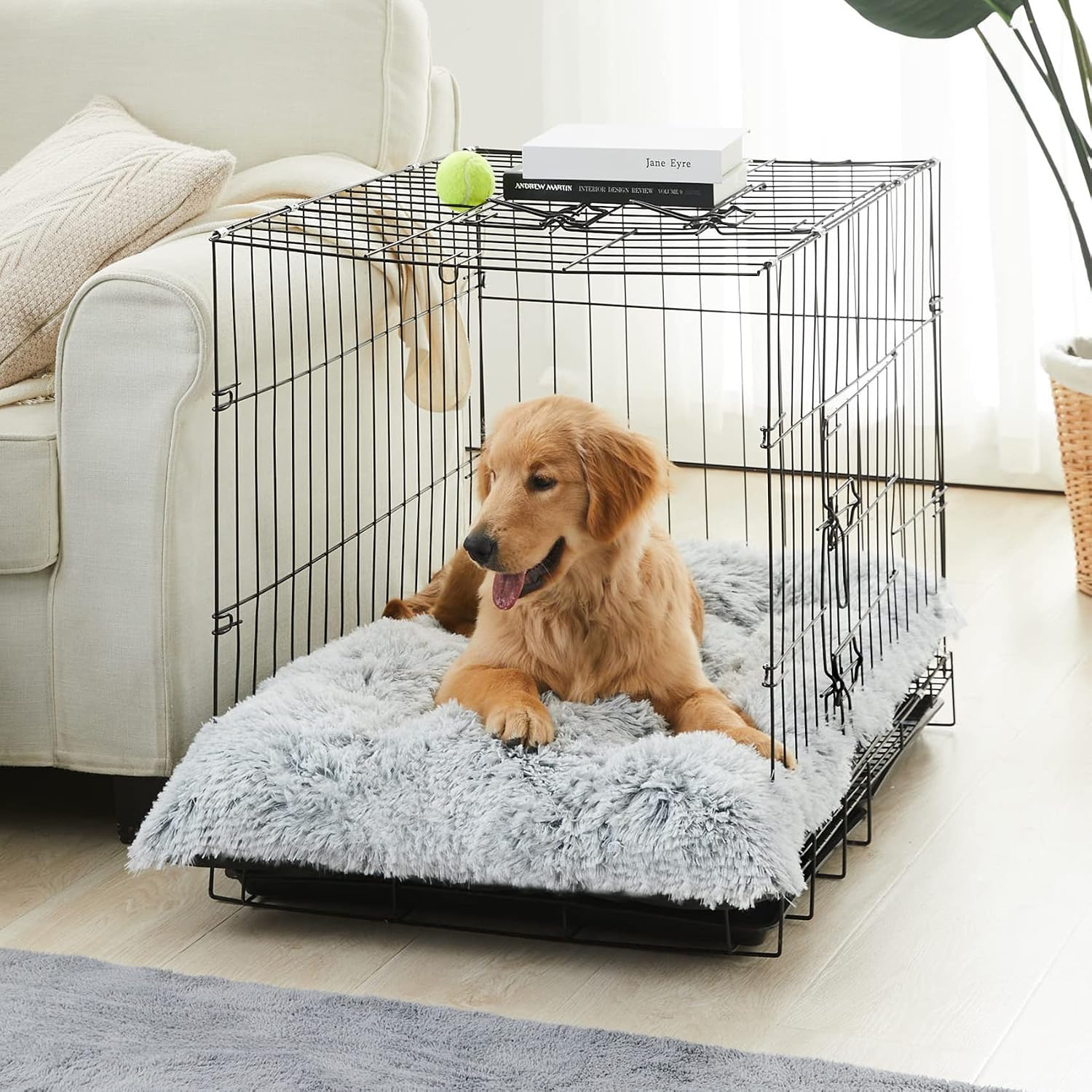 Thumbnail 6 de BFPETHOME BFCMRGDGR3021 Medium Plush Dog Crate Bed, Non-Slip, Washable