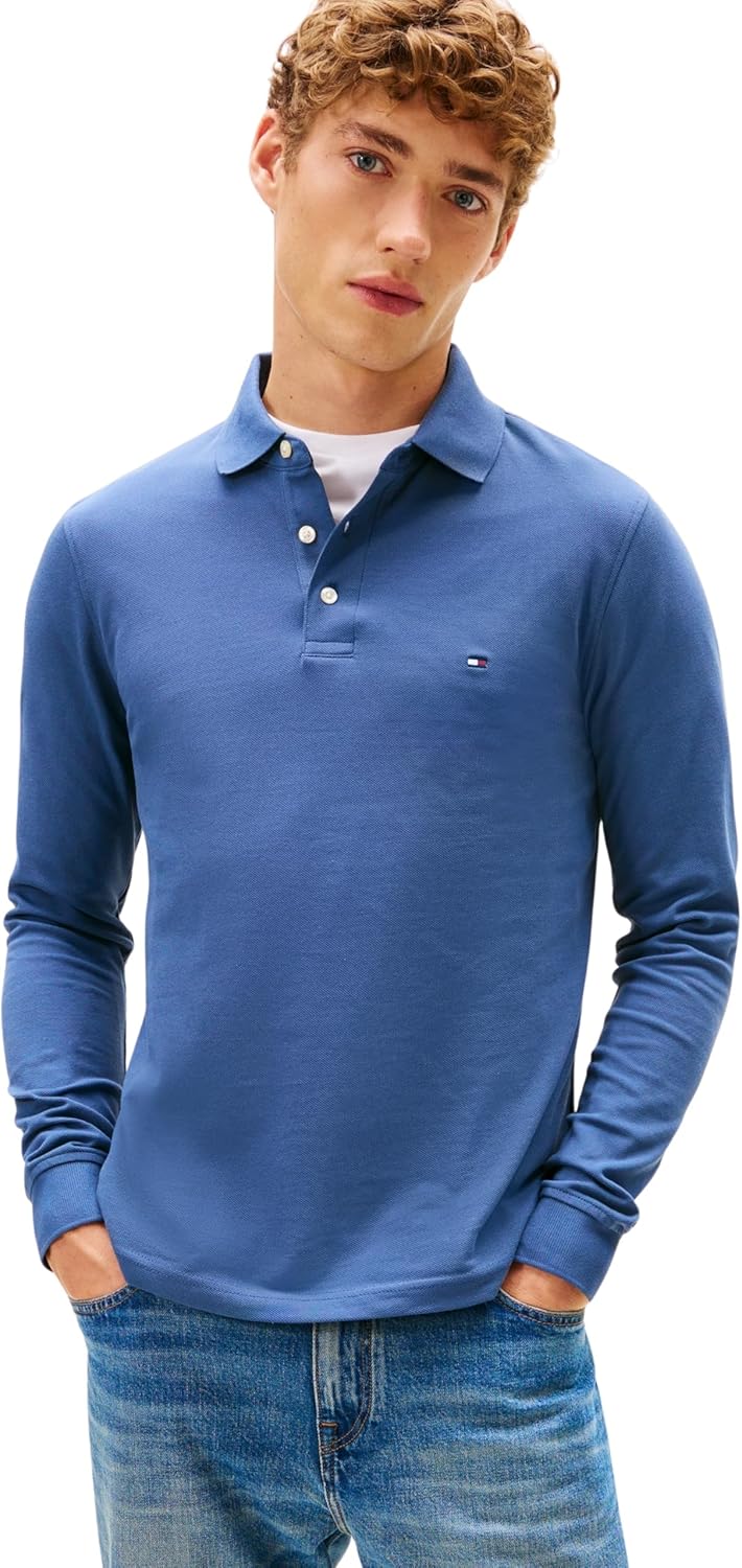 Thumbnail 6 de Tommy Hilfiger Maglietta Polo Uomo Maniche Lunghe Slim Basic