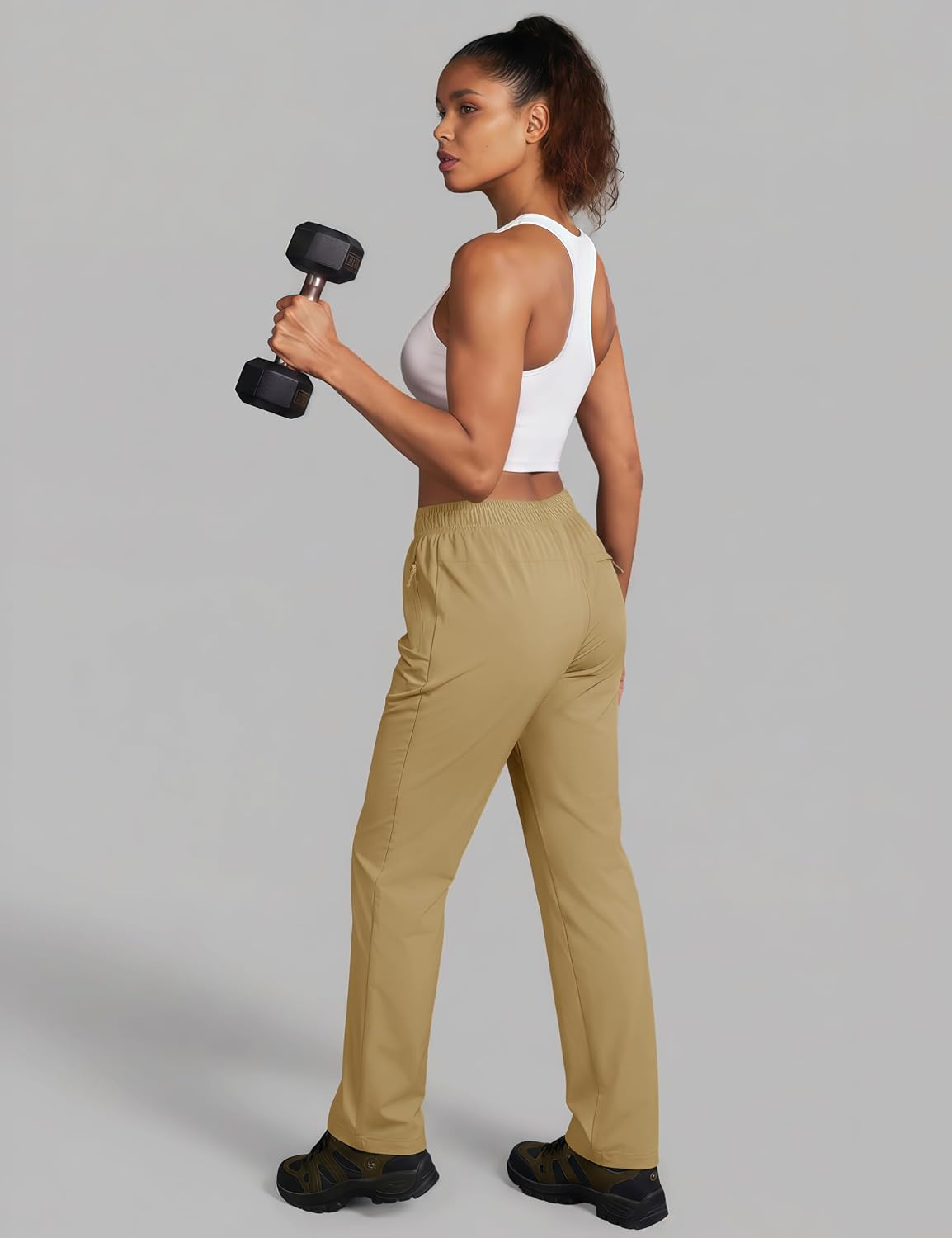 Detalle 2 de MAGCOMSEN Women's Hiking Pants, Lightweight Quick-Dry with UPF 50