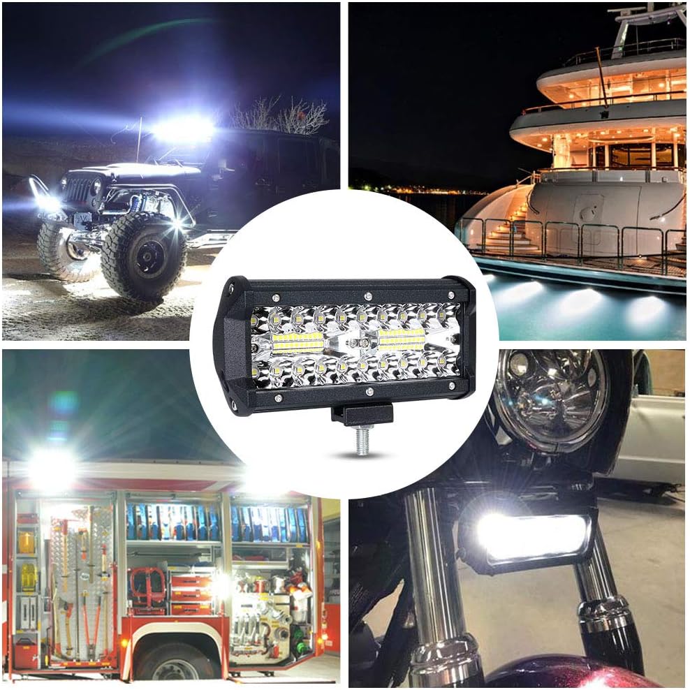 Thumbnail 6 de URAQT LED Arbeitsscheinwerfer 2x120W (7 Zoll) – wasserdichte Offroad-Zusatzscheinwerfer