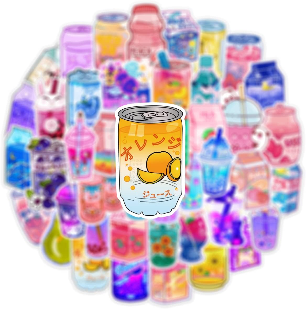 Detalle 2 de Drink Stickers, 50-Piece Vinyl Pack