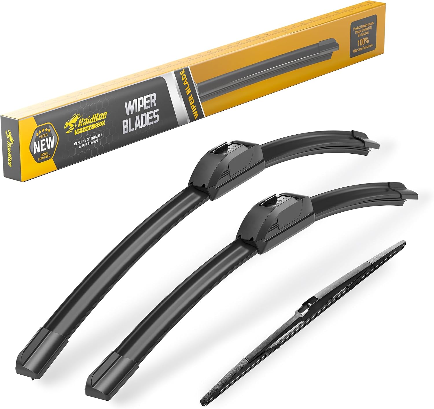 Detalle de Raidbee Windshield Wiper Blades Replacement for Toyota Prius (2010–2015) – 3 Pack, All-Season OEM Quality (26", 19", 16")