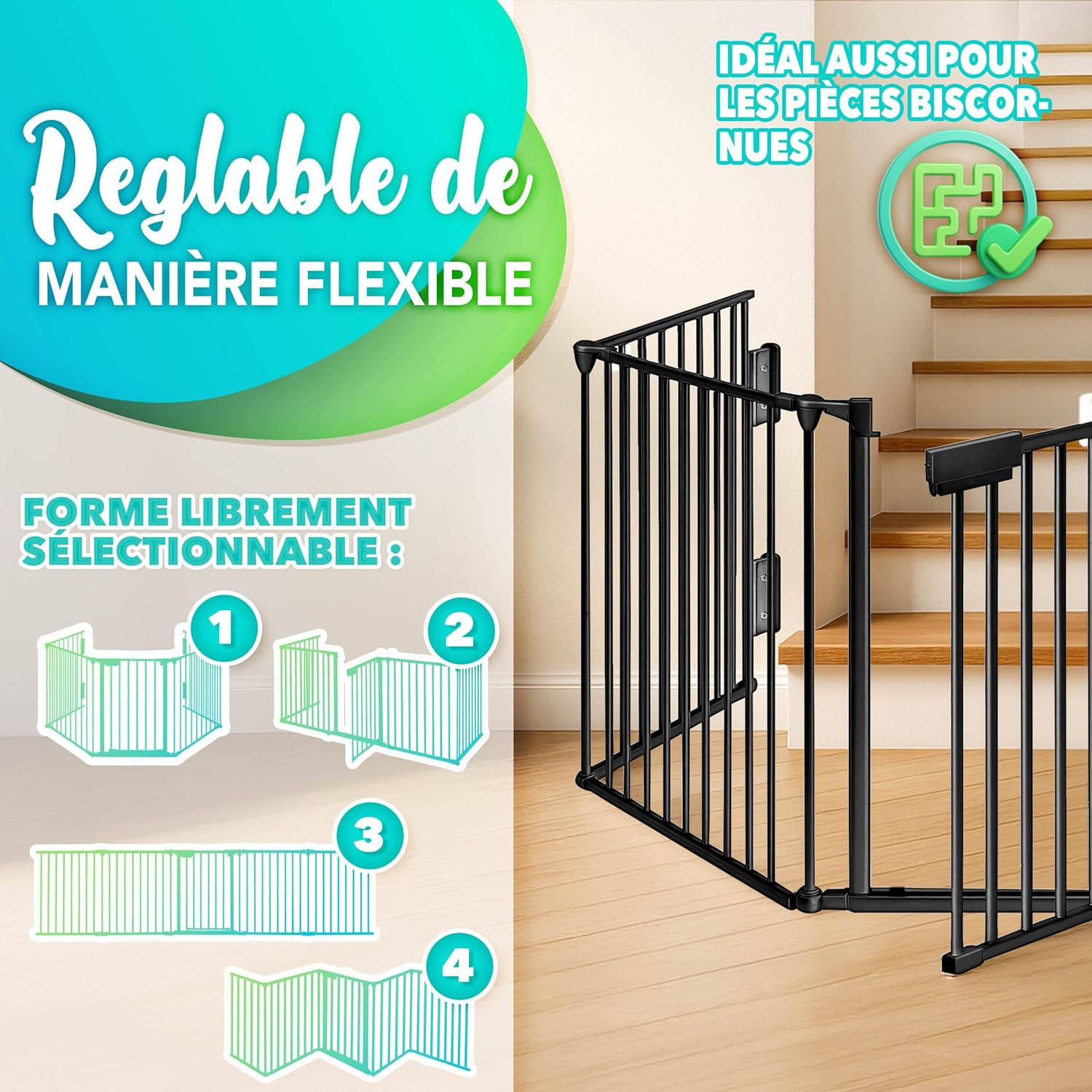 Thumbnail 4 de KIDUKU Barrière sécurité 480 cm