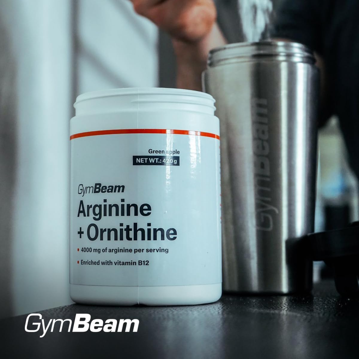 Thumbnail 6 de GymBeam L-Arginina + Ornitina: Integratore funzionale con B12 per resistenza, vitalità e flusso sanguigno muscolare