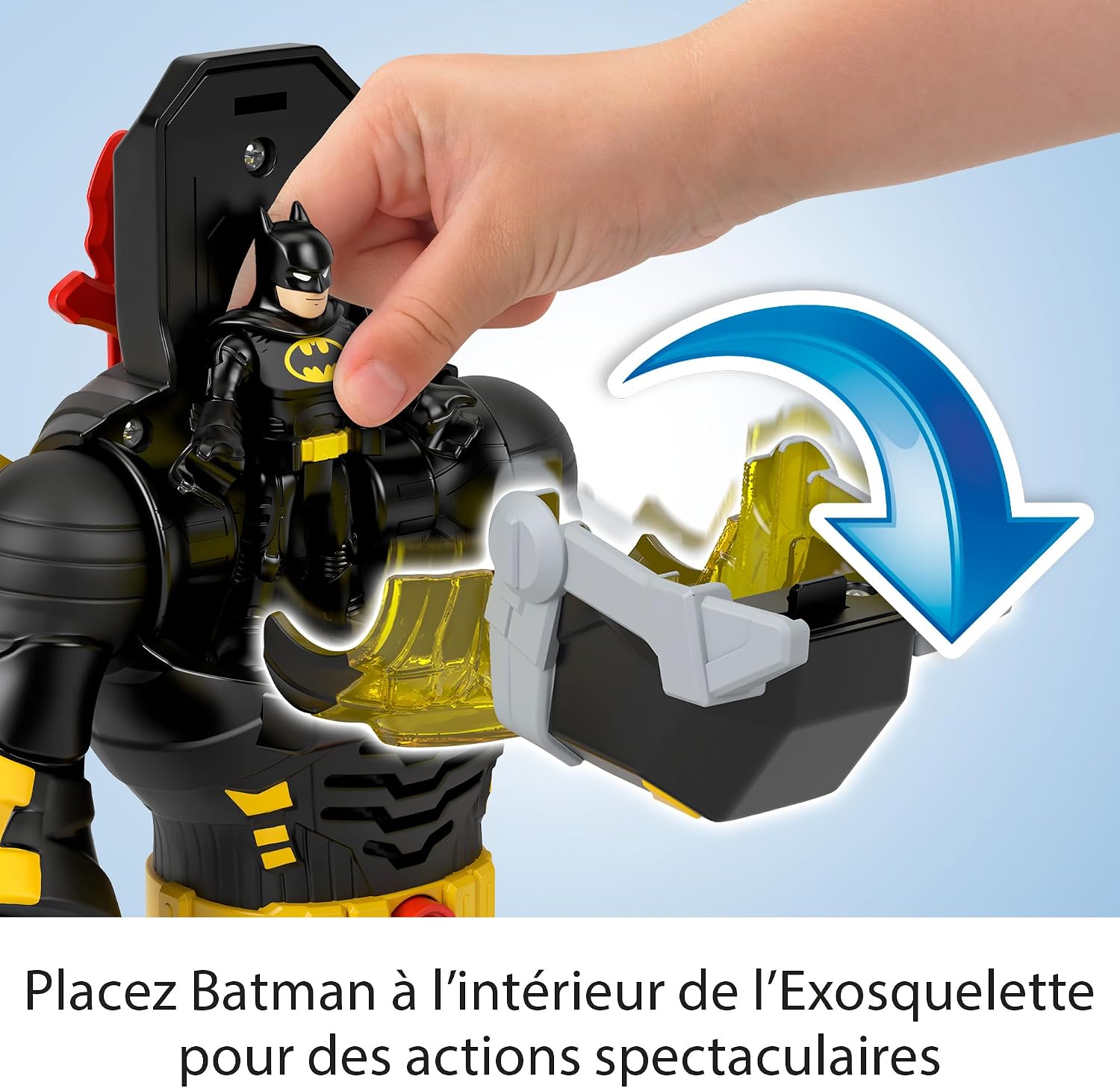 Thumbnail 3 de Fisher-Price Coffret Robot Imaginext DC Super Friends Batman dans son Exosquelette – Robot de 30 cm avec Batman et effets sonores
