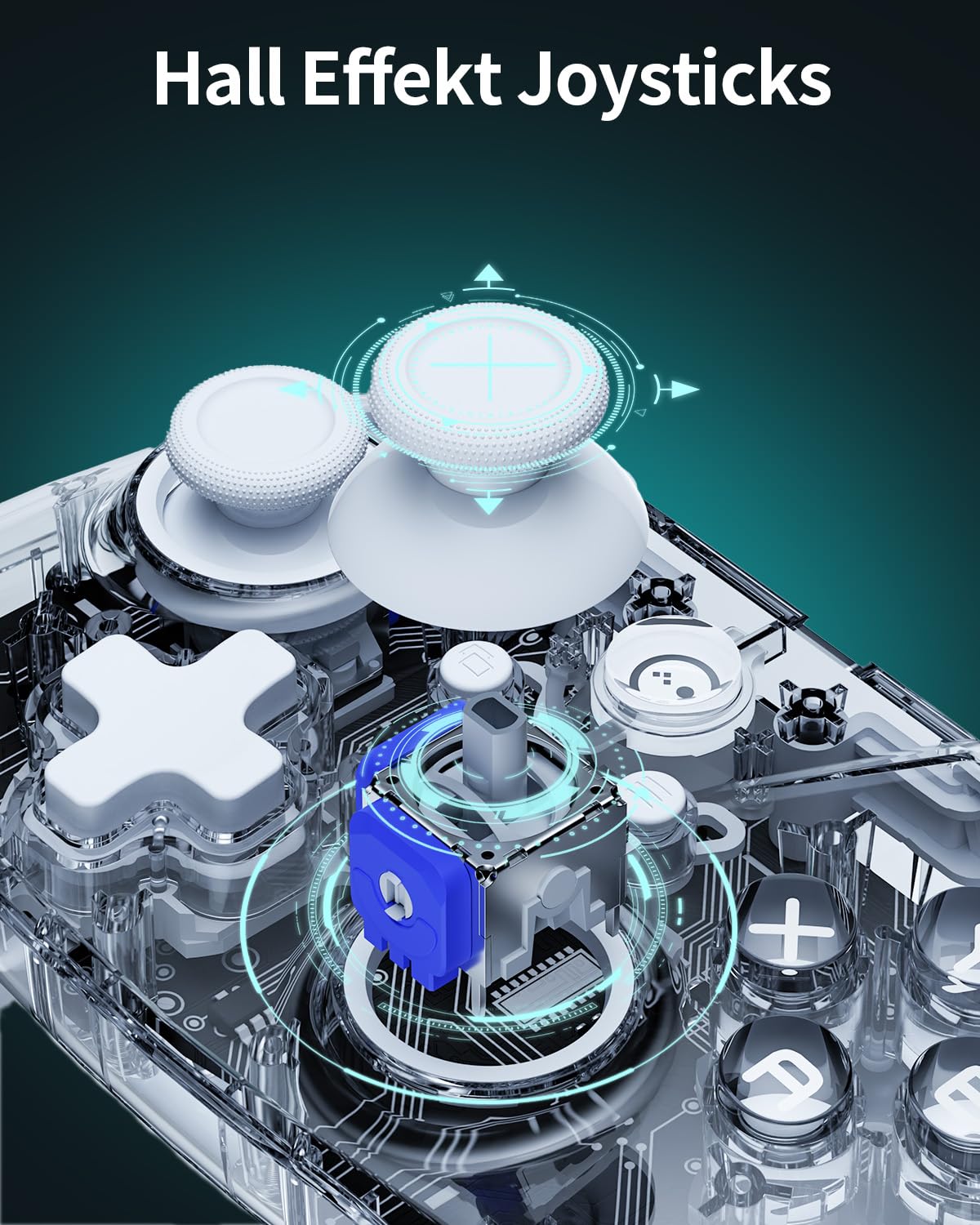 Detalle 2 de PC Controller Wireless mit Hall-Effekt Joystick